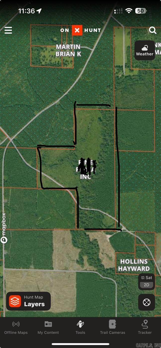 PRIME hunting land with a mix of pine and hardwood with a majority of the boundary joining the WMA.