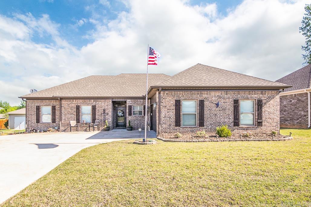 Beautiful, well maintained home in desirable neighborhood. Living area features gas fireplace with shiplap trim and nice hardwood look tile floors. You'll love the kitchen features including beautiful stained cabinets, granite countertops, under the counter lighting, pantry with rollout drawers, tons of counter space, a breakfast bar. Fridge/washer/dryer not included.  No dogs, up to 2 cats allowed with approval and deposit/fees. No smoking. Application/Background check/rental verification and security deposit required.
