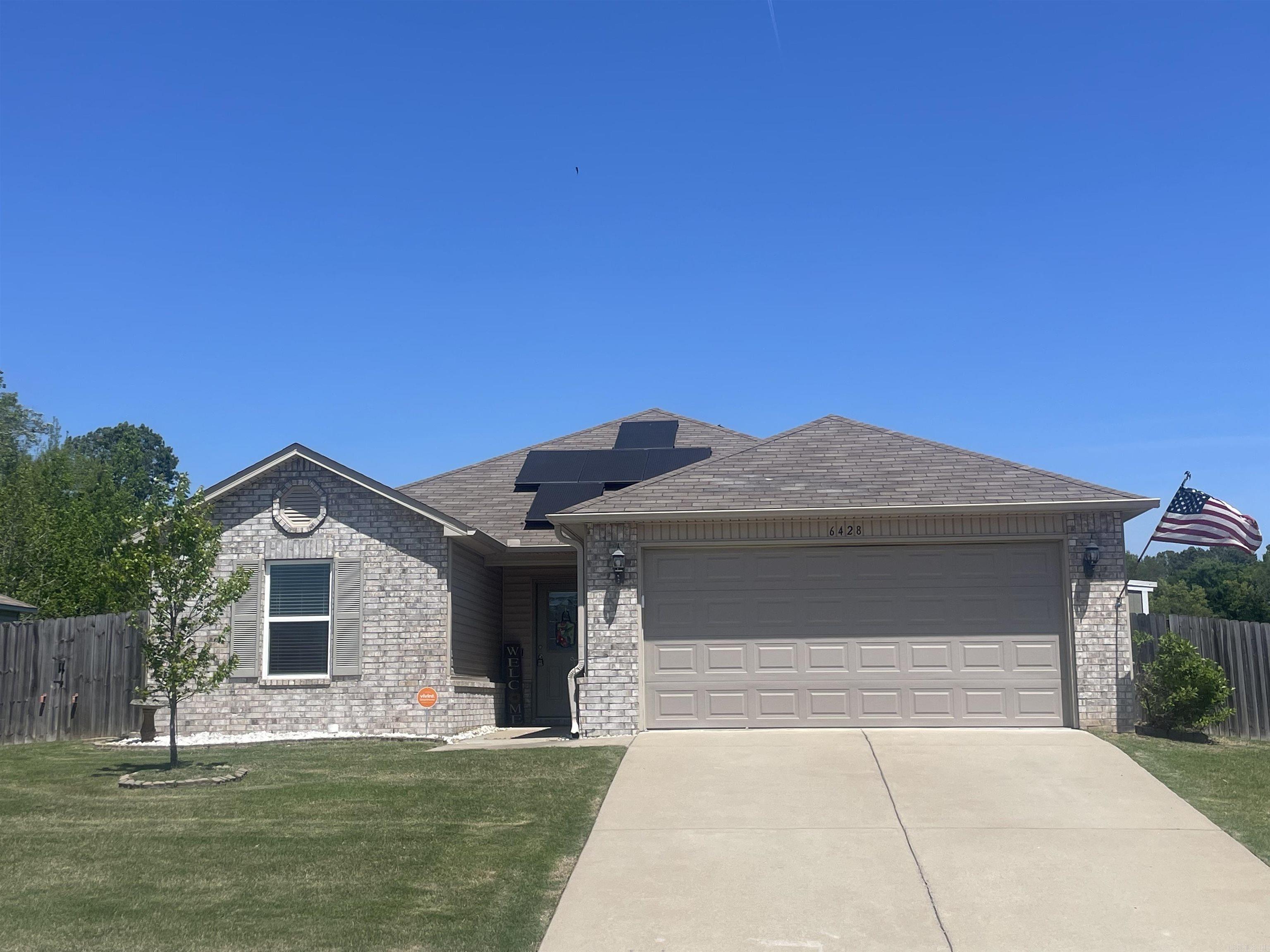 Welcome to your dream home in Alexander! This 3 bed, 2 bath residence sits in a peaceful subdivision and features beautiful water views from its spacious backyard. Enjoy eco-friendly living with solar panels already installed, saving you money on energy bills (Seller's electric bill is less than $40 per month). There is also an insulated storage shed providing ample space for all your outdoor essentials (also has a doggy door!). New carpet and paint throughout. Bryant School District. Don't miss out on the opportunity to make this property your own. Schedule a viewing today! Agents please see remarks.