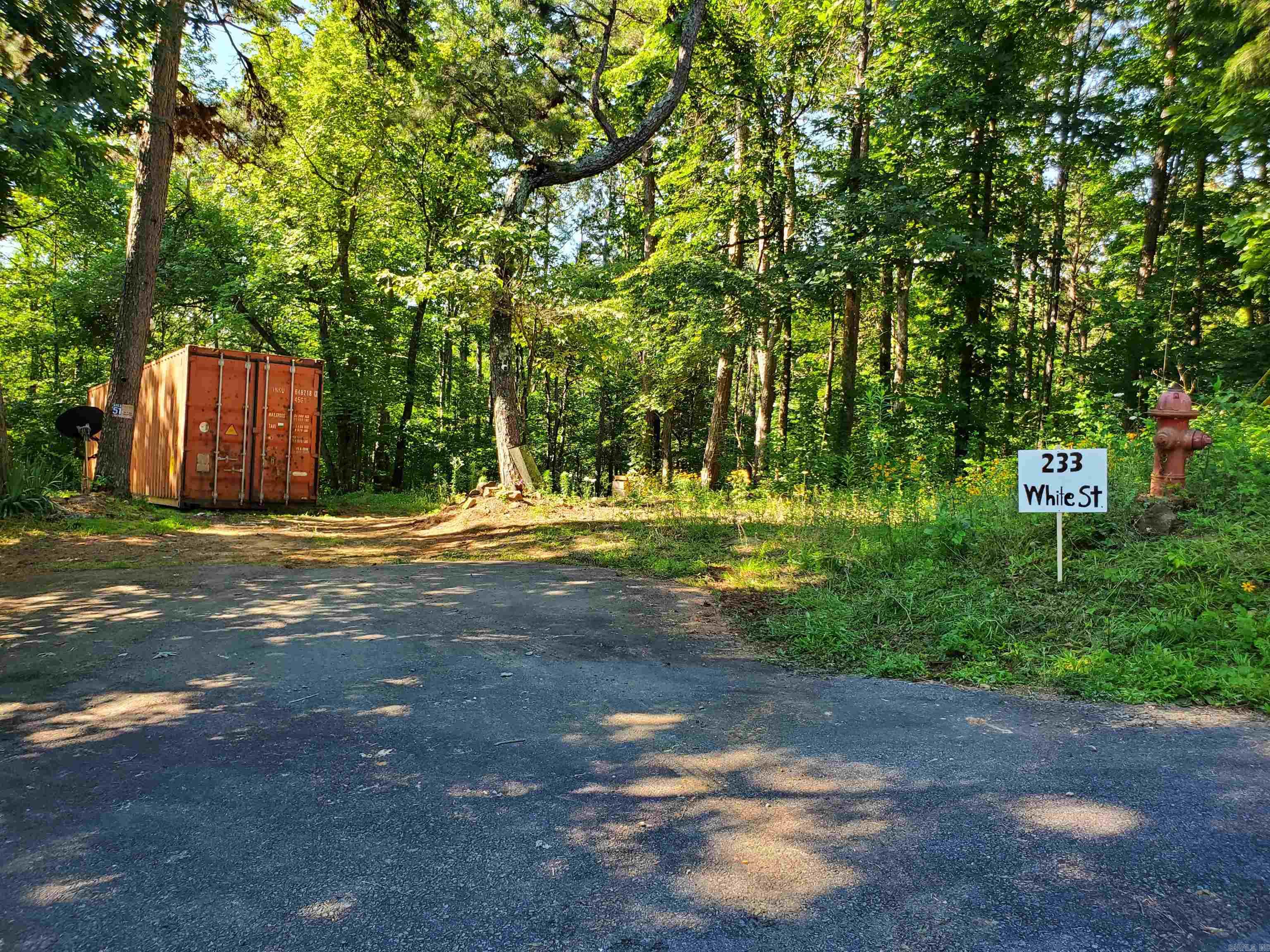 Great track of land with a new survey. Recently has been cleaned up and a pad built for a container or RV. Container is on the property to do with as you wish. There is creek that runs through the property. City water, electric and telephone available. Currently set up with 50amp power. Property will need a new on site septic permit.  Located on a paved, dead end, city street with a wooded country feel. No restrictions. 5 mintes to Clinton hospital. Bring your RV or cabin plans and make this home!