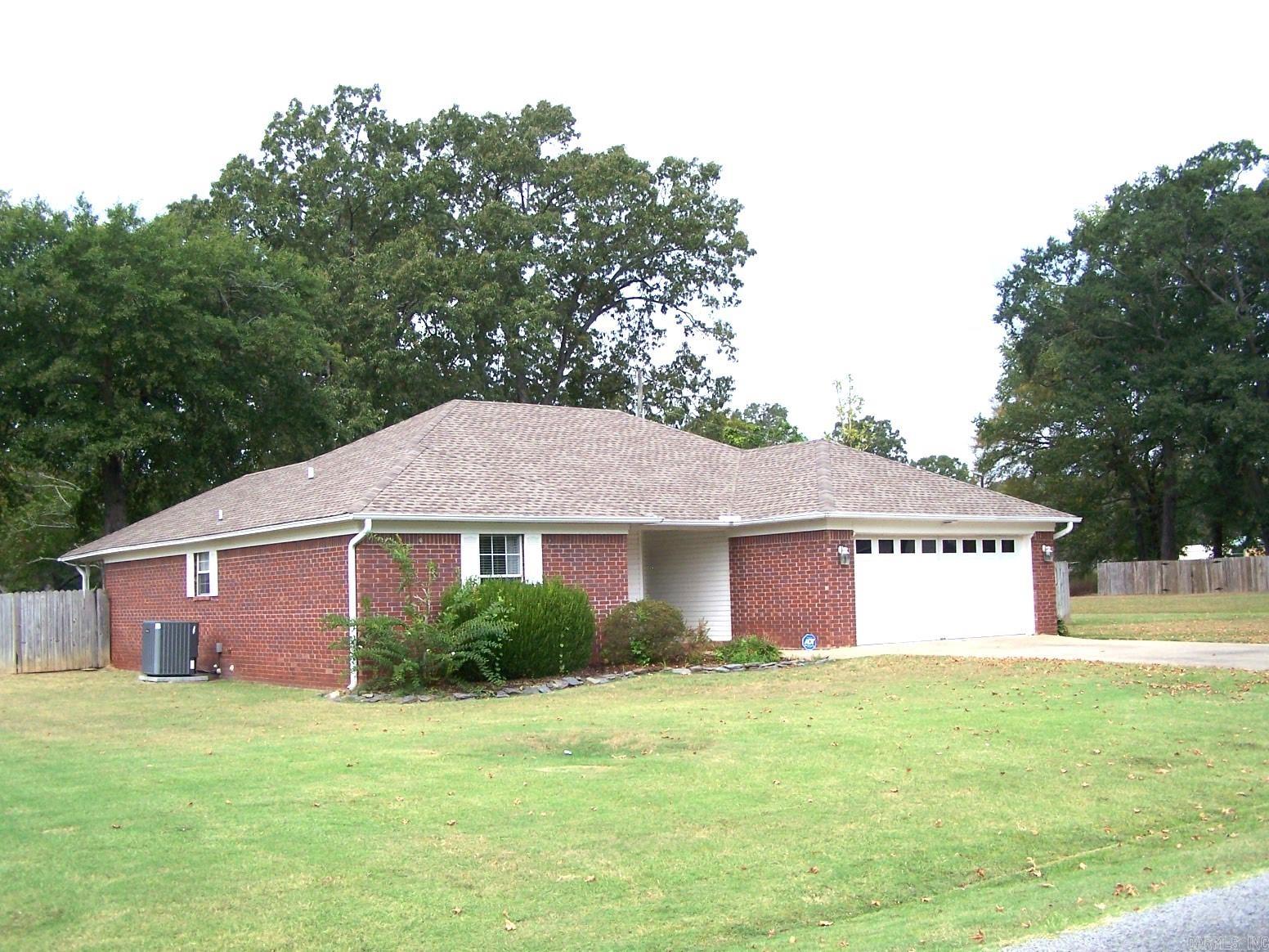 Great house with a split floor plan with a huge master bed and bath. Two closets in master bath with shower and jacuzzi tub. Kitchen has solid state counters and stainless appliances. There is a covered back patio with a fenced back yard. The roof was new in 2018 ,HVAC in 2019.