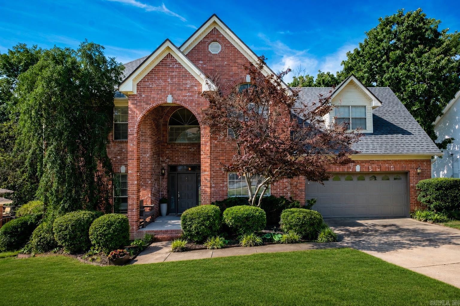 Welcome to 14605 Chambery Drive. This spacious 4 bedroom, 2.5 bath home offers over 2,850 sq ft with a flexible floor plan and abundant storage throughout. The main level features a large living room with built-ins, formal dining room/playroom, dedicated office, and a kitchen that opens to a bright dining area overlooking the backyard. Upstairs you’ll find all four bedrooms, laundry room, plus a cozy bonus/play room. The oversized primary suite offers a large attached sitting area that could double as a home gym or office space, generous closet space, and a beautifully updated spa-like bath featuring a soaking tub and walk-in shower. The multi-level deck is perfect for outdoor living and entertaining. Recent updates include roof (2022), main level AC (2023), and primary bath remodel (2024). Enjoy access to St. Charles amenities including the pool, tennis, and pickleball courts. Just five minutes from Costco and The Promenade at Chenal, and zoned for Don Roberts and Pinnacle View. This one checks all the boxes for space, storage, and location!