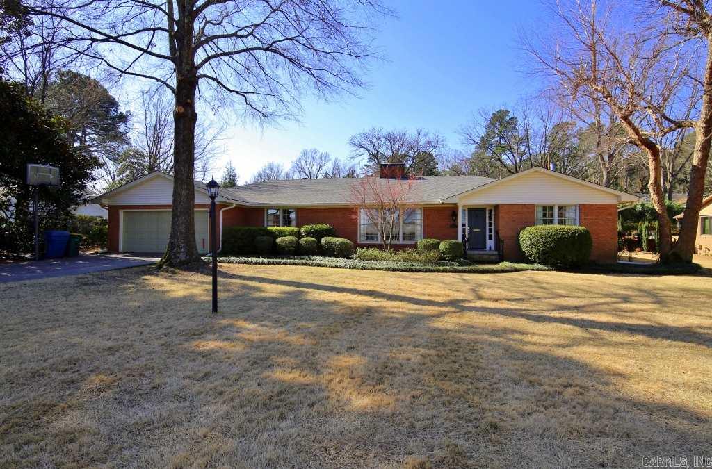Beautiful one-level, totally updated with fine details & quality finishes throughout.  3 living areas, separate MBR suite has 2 walk-in closets, bath with his & her sinks, spa tub & separate shower. Two other BRs each with own baths.  Eat-in kitchen opens to sunroom with access to wonderful outdoor entertaining.  Handsome formal living (WBFP) and dining rooms.  Wonderful, quiet neighborhood close to schools, shopping & restaurants.