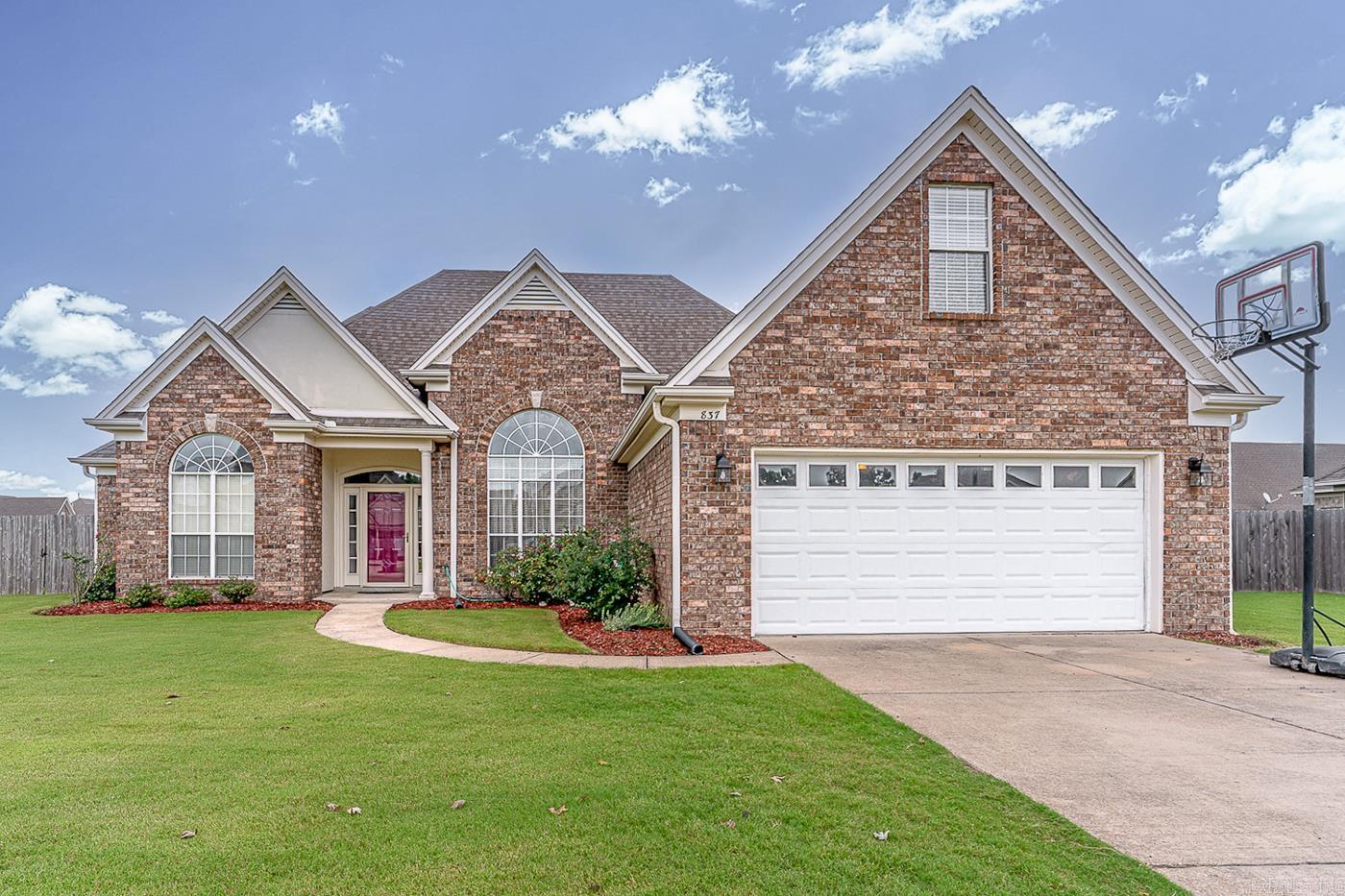 Welcome to Market 837 Belle Rive Dr of the Bayou Vista Phase II Sub in Marion, AR within the Marion School District. Situated on a .28 +/- fenced & level corner lot is a 2005 all brick beauty, topped w/ architectural shingles, and accented by Venetian windows, covered front porch, guttering, 2 car garage, back patio, and above ground pool w/ deck. The interior features 1,922 sf of well laid out living space and includes a living room with cozy gas fireplace and access to the exterior. The eat-in kitchen is a chef's dream w/ marble countertops, subway backsplash, stainless steel appliances, bar seating, large pantry, and the formal dining room offers a vaulted ceiling. The Master features a flex space, tray ceiling, 2 walk-in closets, and en-suite w/ custom tiled walk-in shower and dual vanities. 2 additional bedrooms, a full bath w/ shower/tub combo, and a laundry room complete the main level. Upstairs is the bonus room or 4th bedroom. You'll love the crown molding, arched windows, and gorgeous fixtures. Conveniently located near favorite local amenities w/ easy access to I-55 and just 13 miles to Memphis, TN and 60 miles to Jonesboro, AR. Call today to make this house your home.