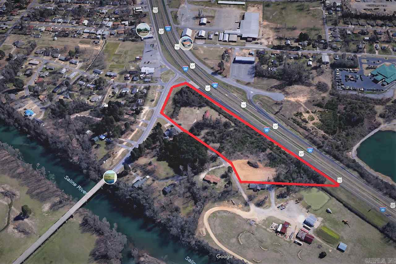 Strategically located Highway Commercial land, prime for development.  12 minutes from new Gateway Town Center and Bass Pro.  1320 feet of frontage on I-30 provides high visibility.  All utilities available.  Approximately 68,000 vehicles per day. 27.8 miles to Port of Little Rock.  2.3 miles to Union Pacific.  9.6 miles to Saline County airport with 5000 ft. runway.  Great, great, high visibility property.