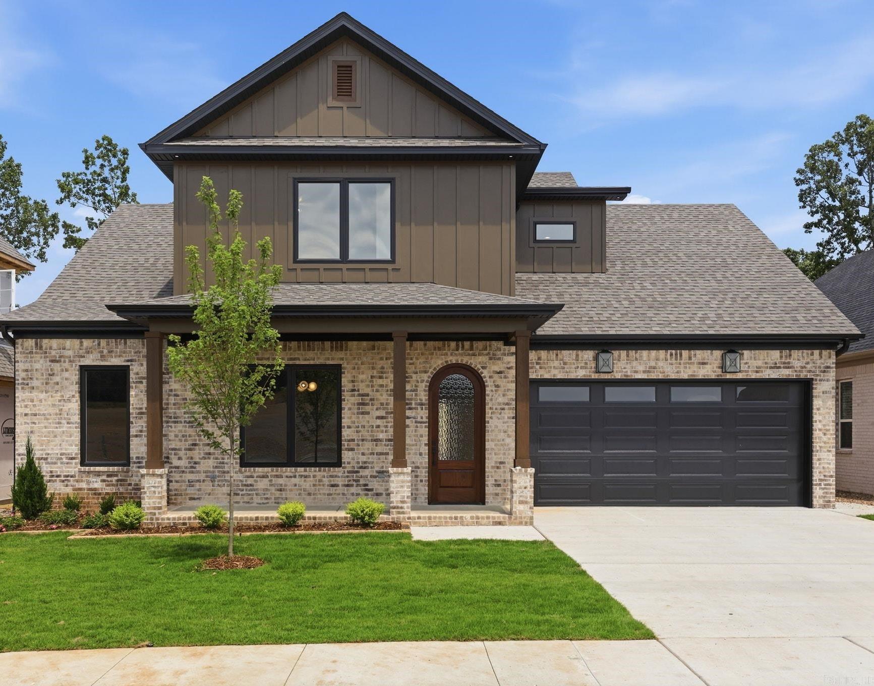 Welcome to Mountain Brook, West Little Rock's newest neighborhood. This two-story, five-bedroom, three-and-a-half-bath home is full of comfort and space. The main level features an open living room with a clear view into the kitchen and dining area, perfect for gatherings. The large kitchen features a center island, pantry storage, and easy access to the covered back porch, perfect for relaxing outside. The primary suite is on the main level with a roomy bath, walk-in shower, soaking tub, and a large closet. An office sits near the front entry, which is great for working from home. Upstairs, you will find three more bedrooms, two full baths, and a big playroom that gives everyone space to spread out. The layout is simple and practical with great flow on both levels. A two-car garage, laundry room, and a covered front porch add to the appeal. Built by HD Homes with quality detail throughout. This home sits in a quiet area close to shopping, dining, and top-rated schools. A wonderful place to call home. * See agent remarks