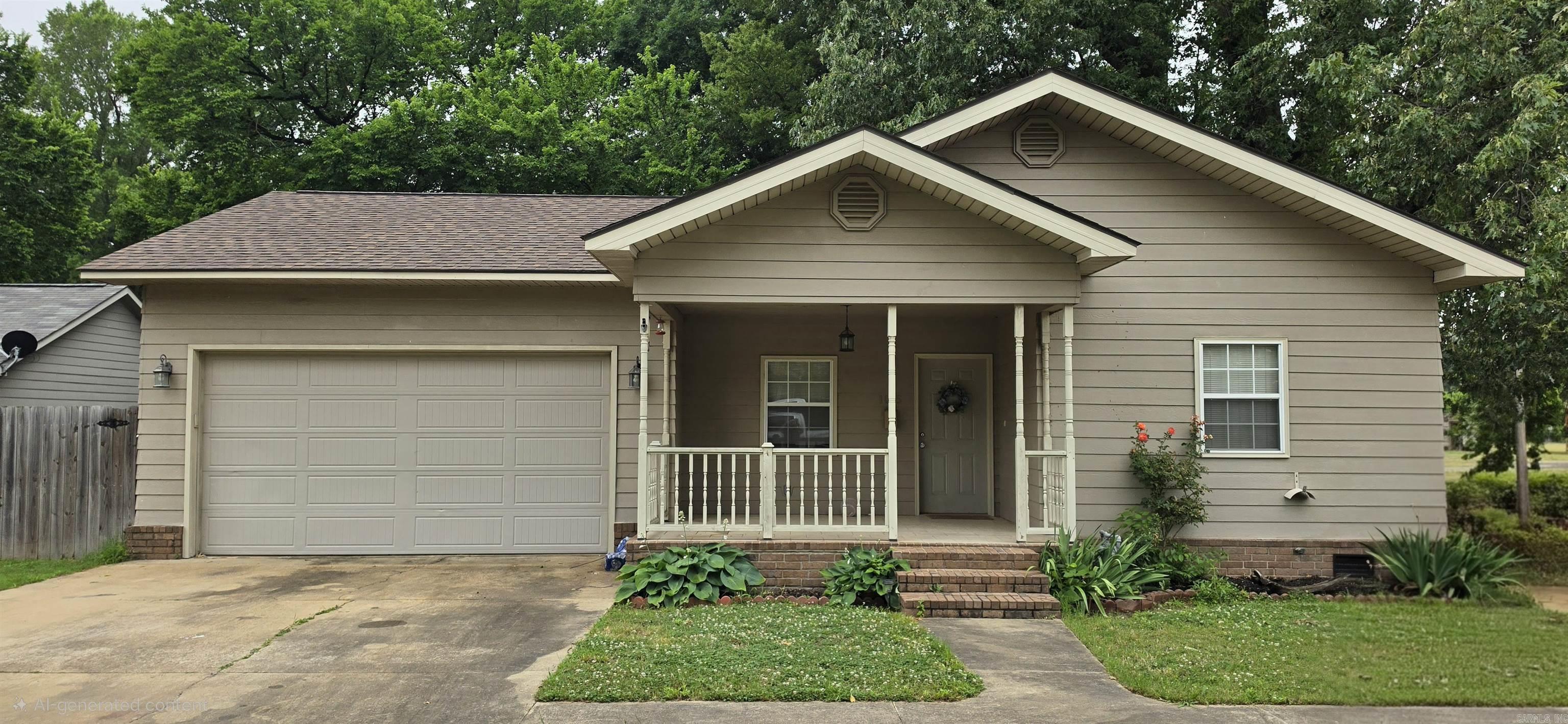 Welcome to the market this absolute gem of a house. Every part of this home has been touched and updated to make it a modern home.  This 3 bedroom 2 bathroom home sits on a corner lot and features a wood privacy fence for backyard enjoyment and relaxation.  The backyard also features a wood deck attached to the home for added entertainment space and grilling.  Walk in the front door and you are greeted with tall ceilings, can lighting, and plenty of room for your furniture.  Just outside of the living room sits the eat-in kitchen that has tile floors, ample counter space, an island, stainless appliances, and a COFFEE BAR!!! The home features a split floorplan that allows the master bedroom and bathroom to be tucked away by itself.  Inside the master suite, there is a HUGE closet and a bathroom large enough for the couple to enjoy.  Another great feature of this home was the addition of the 2 car garage with tall ceilings.  There really is nothing to no like and enjoy about this property.  The best feature of this home is the price.  You will not find a better turn-key home in cross county for this amount of money.