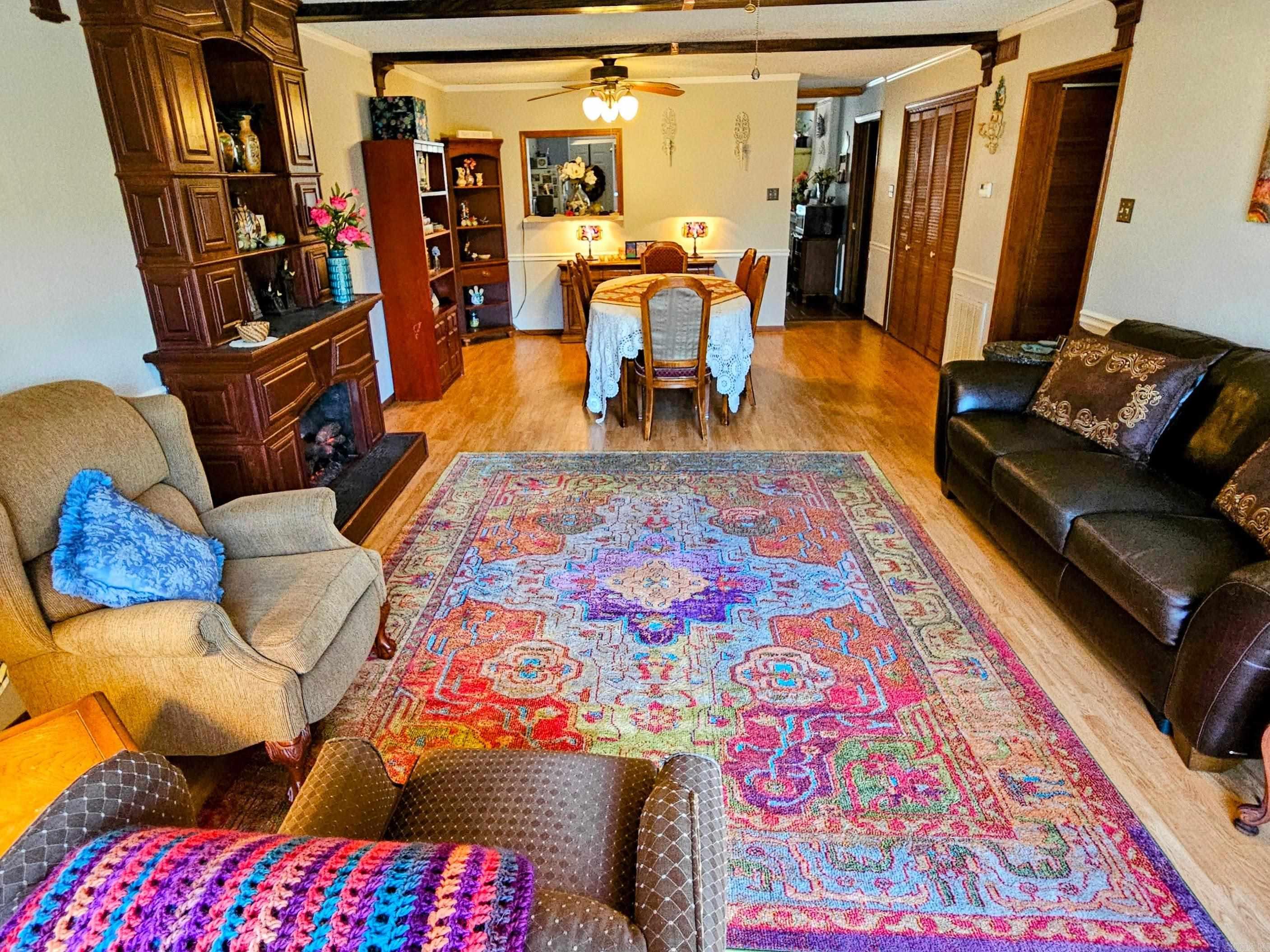 No upstairs or downstairs neighbors! Two unique electric heating fireplaces bring a charming European feel to this condo, located in a quiet, peaceful neighborhood. Very secure and safe. Part of a 30-unit complex which backs up to a greenbelt, it is near Central Avenue shopping, CHI St. Vincent Hospital, restaurants, Oaklawn Racing and Casino, and has easy access to the Hot Springs Creek Greenway Trail. Enjoy a welcoming, fenced-in patio courtyard and a back deck with a nice view. Schedule your showing today! 2 beds, 2 baths, 1,350 sqft. New roof, eat-in kitchen with pantry cabinets, electric cooktop. Large, open dining and living area. Electric fireplace in kitchen and living room. Storage closet tucked into the courtyard patio area. Friendly neighbors, all 55+. Washer, dryer, and refrigerator convey. Monthly HOA fee of $230 covers water / trash pickup / outer insurance / groundskeeping and leaf blowing. Pet friendly. Seller is offering a $2,000 allowance toward appliances. They work great but are old.