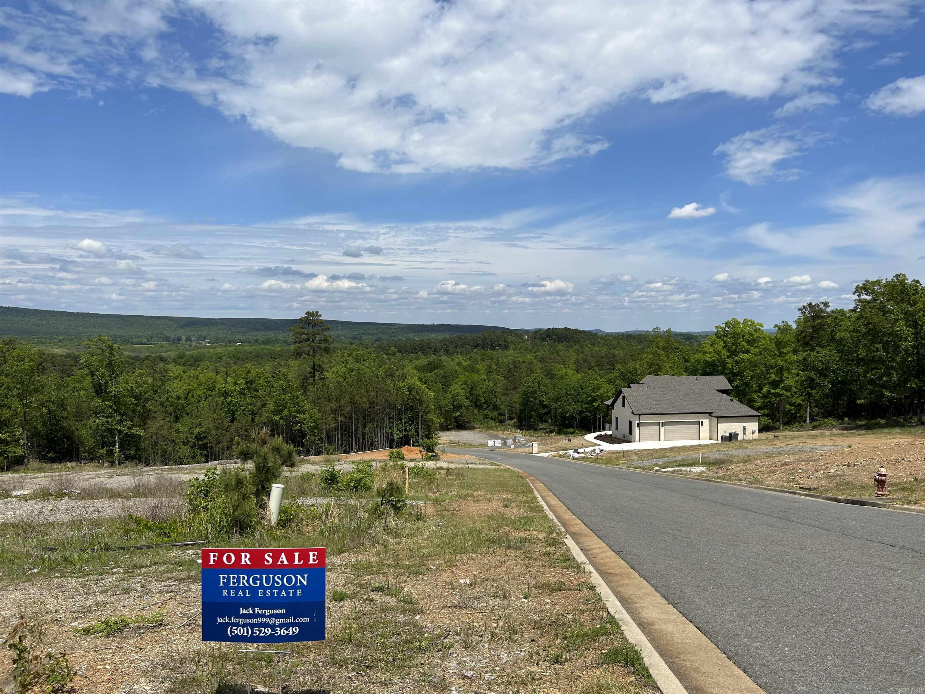 Flat lot overlooking the Northern mountain range and a natural valley. This lot is located in the gated Waterview Estates neighborhood with amentites such as a basketball court, football field, soccer field, pickleball court, tennis court, miles of nature walking trails, community bonfire area, among more amentities. Very unique development offering lots of all sizes and prices with all sorts of different views, many of which overlook Lake Maumelle, all backing up to green space to have the natural air and secure feeling of your own space.