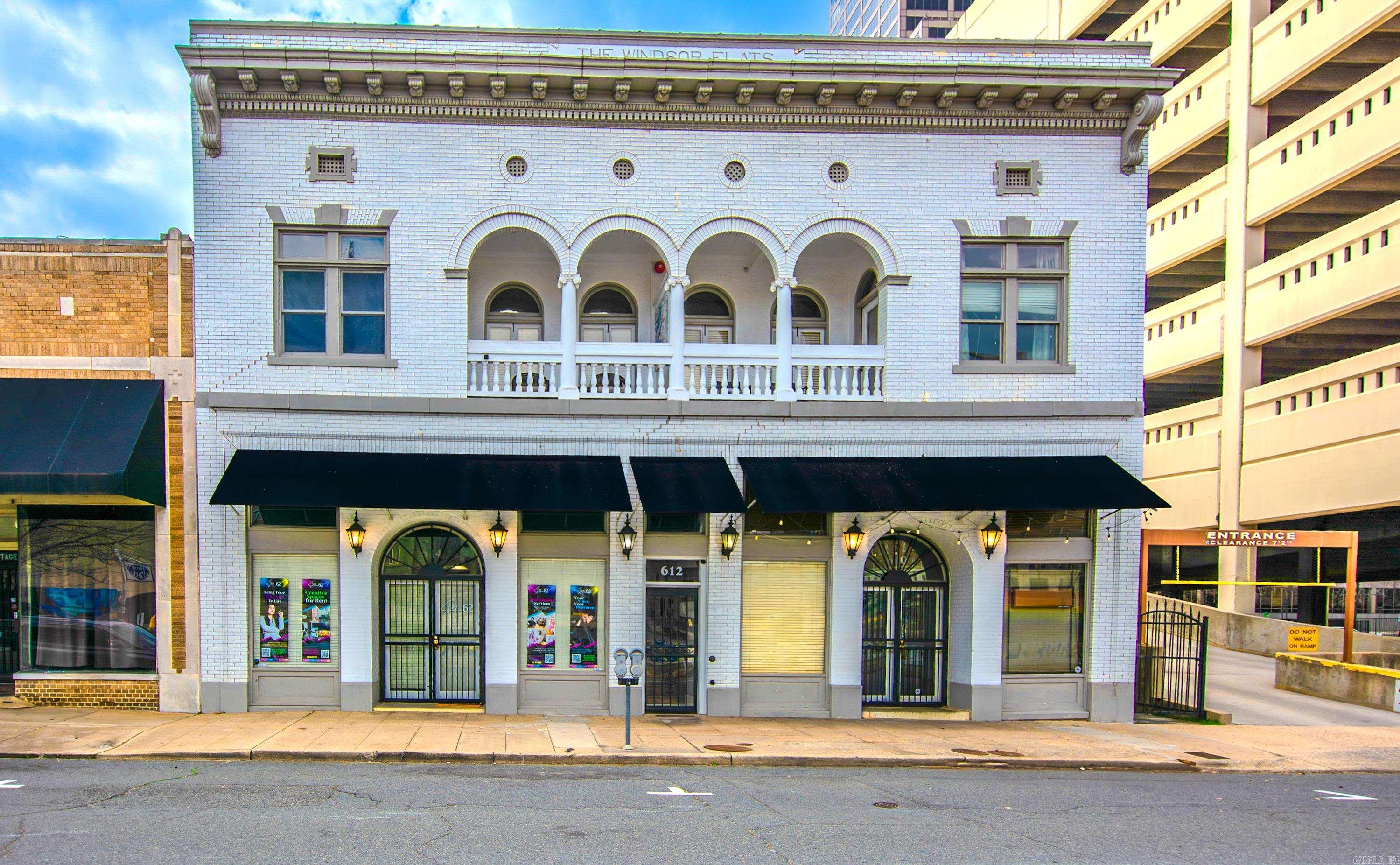 Welcome to the beautiful blend of historic, architectural design, fabulous contemporary decor and a loft-style living reminiscent of New Orleans French Quarter.  This two bedroom, one bath apartment with balcony is spacious, comfortable and live big!  Here's a great opportunity for convenient, downtown Little Rock living with an apartment that is fully furnished - and I emphasize FULLY furnished!  This unit not only includes furniture, TVs and appliances;  the kitchen is fully equipped with a Keurig, dishes, glassware, pots, pans, cookware an utensils.  Bed linens, and bath towels are also included.  Water, trash pick-up and a designated, paid parking space are also included.  Bring your clothes and you're set!  One (1) year lease.  No pets.  One parking space is included.  Electricity, internet and cable are tenant's responsibility.  Call today to schedule a tour.  *Agents Review Remarks*