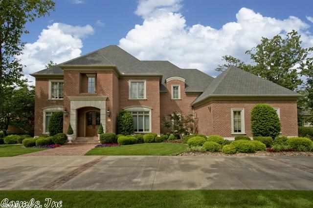 Exquisitely built and meticulously maintained home on Chenal CC's Bear Den golf course. Elegant moldings, tall ceilings & beautiful hardwoods throughout. Formal and informal entertaining areas plus wonderful sun room overlooking landscaped lawn and course. 2 Fireplaces. Gourmet kitchen w/ built in fridge, wet bar, butler's pantry.. all open to hearth room. Master BR and study are down. Upstairs are 3 BR's, large game/media room & huge walk-in heated and cooled storage w/ built-ins.