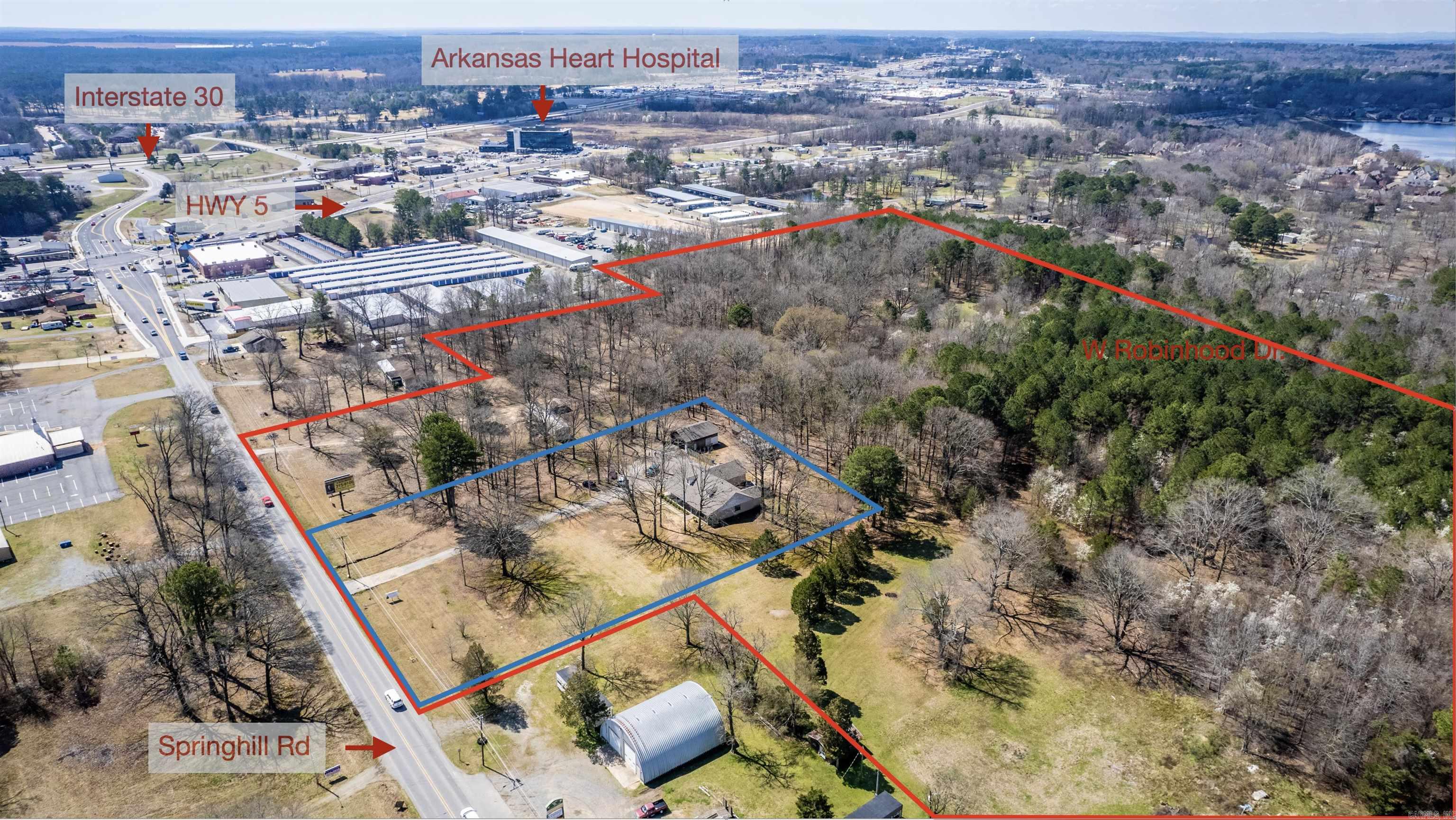 26.25 acres of undeveloped, wooded, usable land right off of interstate 30! Centrally located on Springhill Rd, with immediate access to Hwy 5 & Interstate 30 in Bryant. Just minutes from Little Rock, Benton and Hot Springs. Quick and easy access to schools, Arkansas Heart Hospital, shopping, churches, restaurants, pharmacy, medical plaza and so much more! Seller is willing to subdivide.