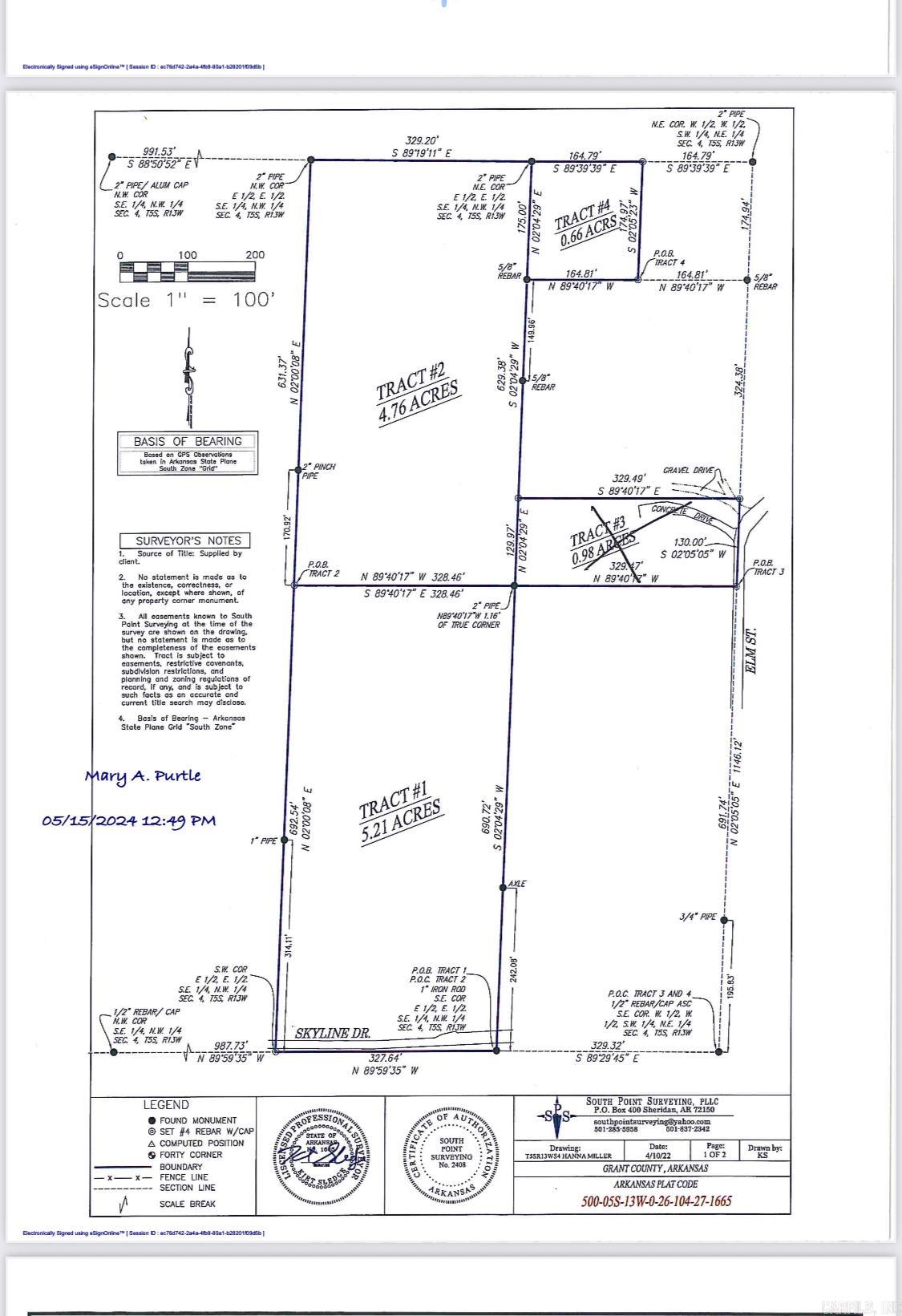 10.63 acres on Skyline Drive, wooded, home site or for an investor, surveyed near city limits