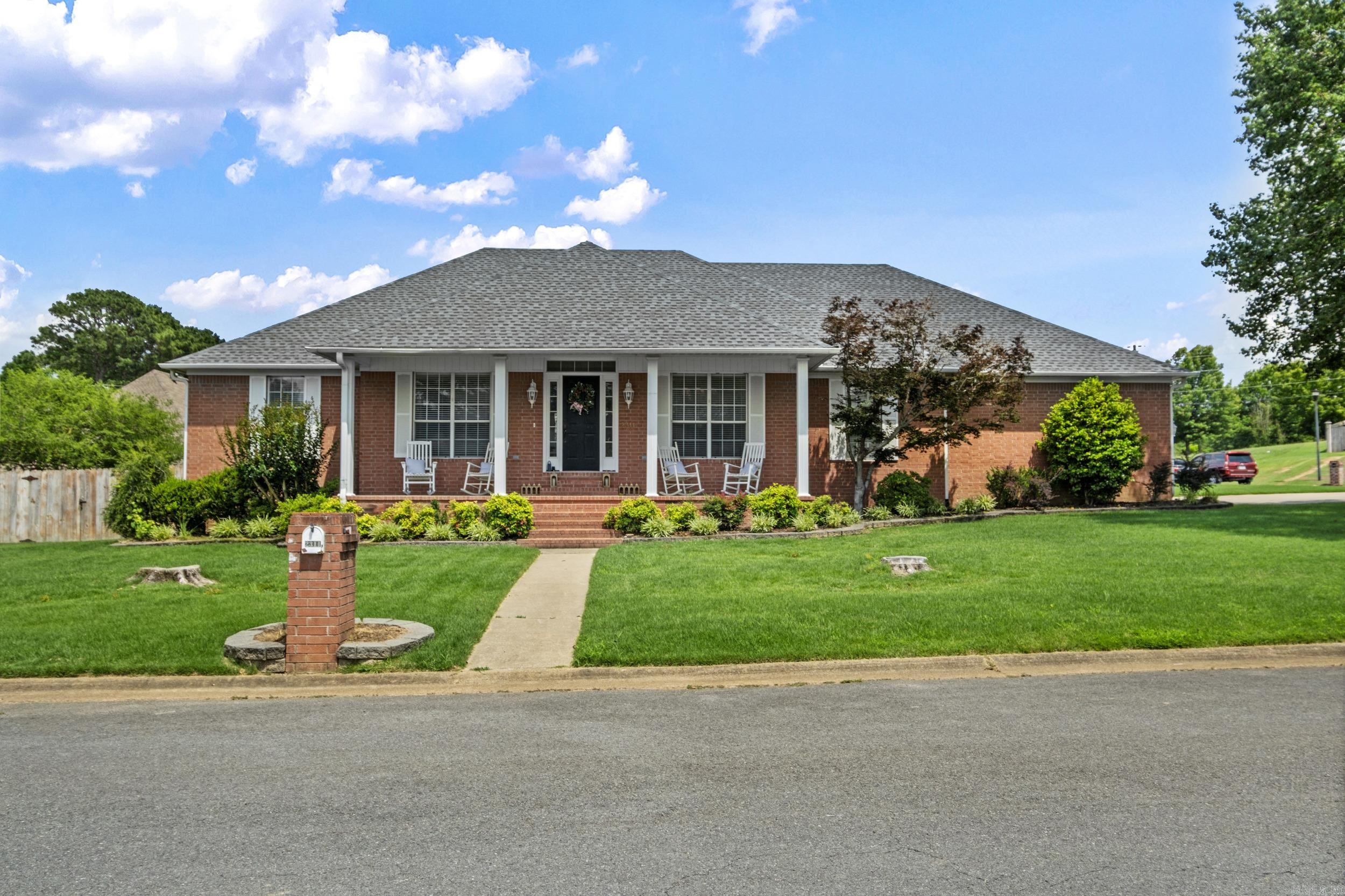 This property is one of the bigger homes in the neighborhood with 4 bdrms and a study (could be used as bdrm) and 3 full baths.  Living and kitchen are all open to make sure no one misses out on anything from entertaining guests or family gatherings. Kitchen has beautiful stained cabinets and lots of them, free standing ice machine, newer diswasher and microwave.  Formal dining along with a breakfast area and a large bar gives ample space for seating.  Large primary bdrm with separate whirlpool tub and shower.  Hard wood flooring in primary bdrm and living area and hallway, tile in kitchen and baths.  Neutral colors throughout the home. Roof replaced 2022, HVAC 2 units 2018  Small deck on the back with a separate fenced side area.  Side load 2 car garage.  This home offers comfort and style.  Easy to show so call your agent and take a look.