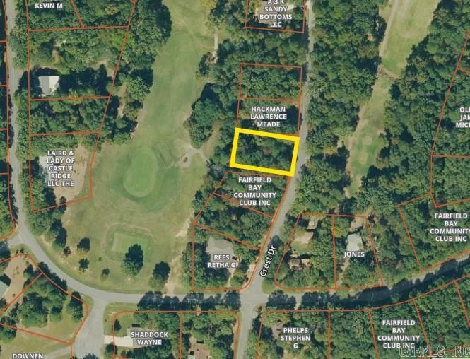 Lot 30 in Castle Ridge Heights may be small, but it comes with big perks. This lot backs up directly to the golf course, with the cart path running alongside it for quick and easy access. Underground utilities are already in place, and the location puts you right in the heart of Fairfield Bay’s amenities. Perfect for those wanting a low-maintenance property with direct golf course access in a peaceful subdivision.