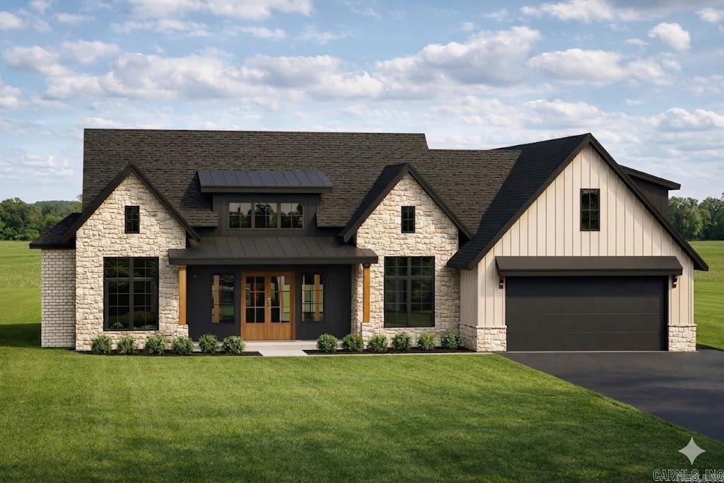 Welcome to 3340 Sylvia Springs Dr in Conway, Arkansas, a new construction home offering 3,122 sqft of modern design & functional living in one of Conway’s growing areas. Home buyers searching for new homes in Conway, AR with space, style, and customization options will appreciate the opportunity to select final finishes and make this home their own. This home offers 4 bedrooms, 3.5 bathrooms and office/flex room that can serve as a 5th bedroom. The open floor plan creates a comfortable space for everyday living & entertaining. The living room features a fireplace as a central focal point. The kitchen is designed for both style & function w/ cabinets to the ceiling, island, and ample storage. The primary suite offers a vaulted ceiling, huge walk-in in closet w/ center island, and spacious primary bathroom. Add’l features include abundant storage, 2 car garage, and fenced backyard for privacy. Enjoy outdoor living on both the front & back covered porches. Conveniently located on Tucker Creek Trail and near Conway schools, shopping & dining, this home offers quality & flexibility in a desirable location. Call today and make this dream home your own! *House Specs Subject To Change.
