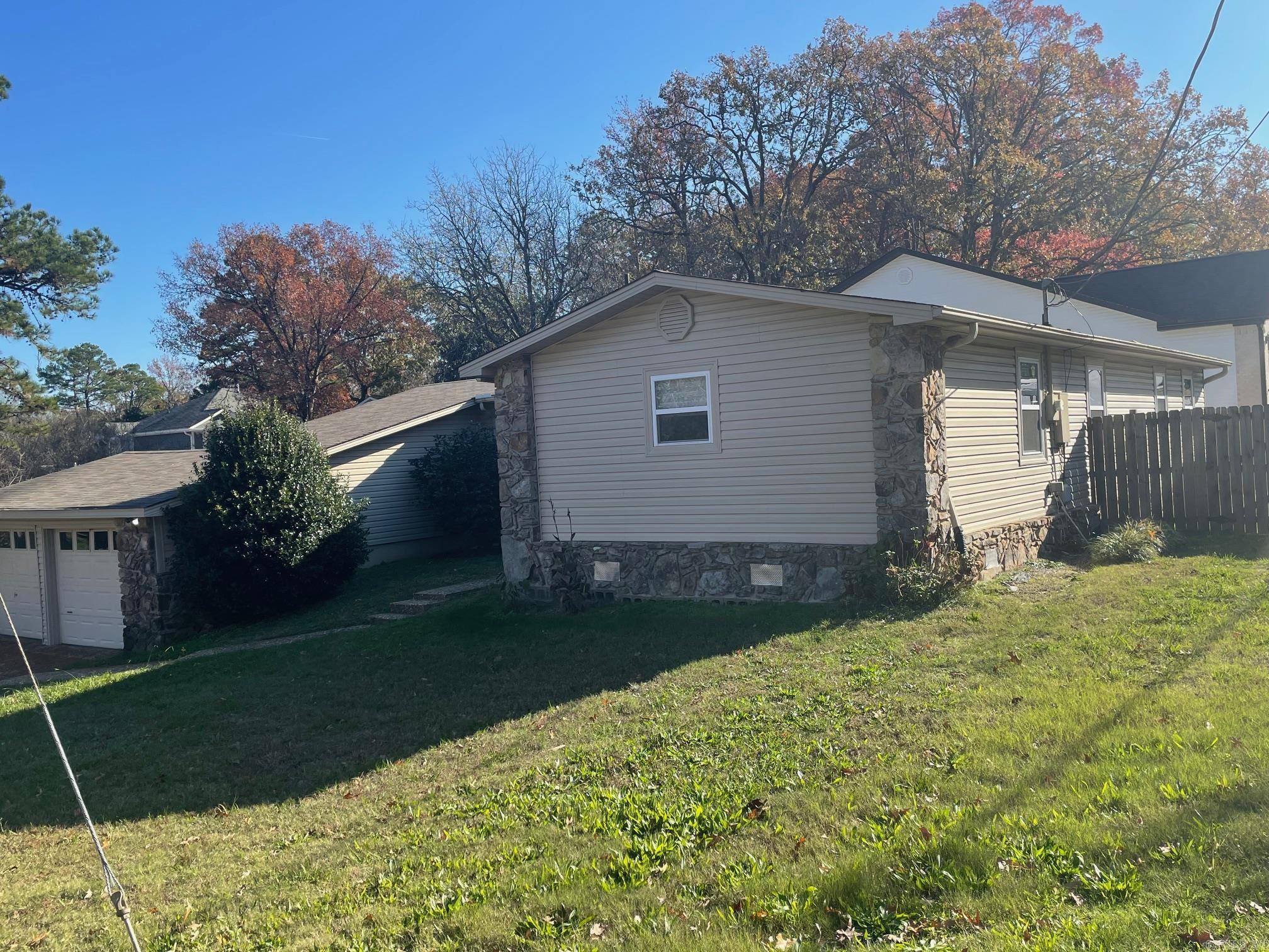 Completely Renovated 3 or 4 Bedroom Home, on a corner lot with oversized backyard. Square footage only includes main level - Bonus 518 square feet that's heated and cooled with backyard access (Total with bonus is 2,357 Sq. Ft.). Great for 4th bedroom, office, hobby room, playroom or theater. Renovations include: kitchen - quartz, stainless appliances, backsplash, lights, disposal; flooring - LVP and tile; new windows, doors & paint; new composite deck; finished out basement; primary bath renovated; Wi-Fi garage motor. Conveniently located in the heart of West Little Rock. Fenced backyard with ample RV or trailer parking. Move-in ready!