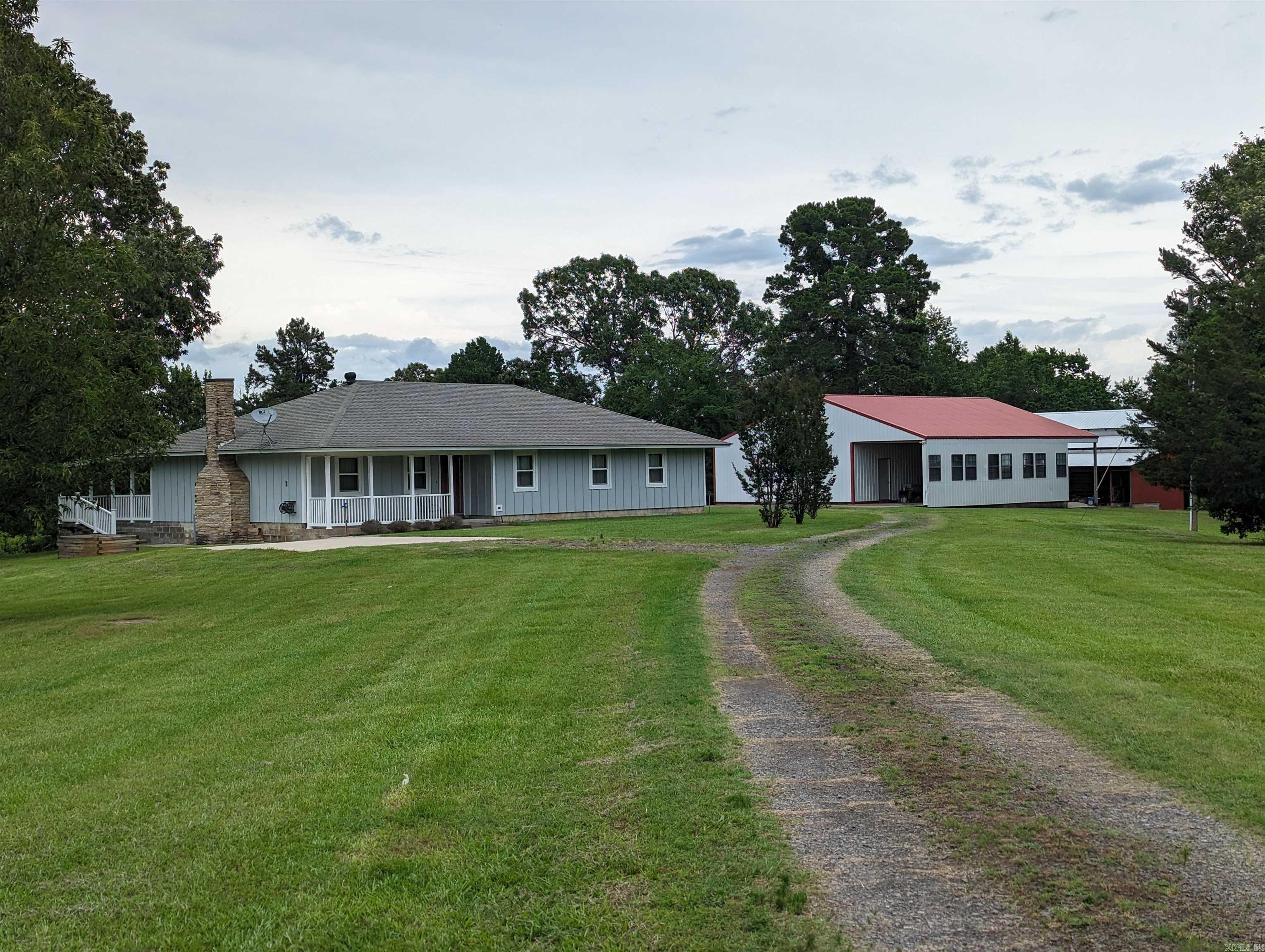 Wonderfully maintained home no repairs needed move in ready, large rooms, excellent family room.  Dining room and kitchen, large bathrooms and newer roof.  Large covered patio.  50 x 30 barn, 40 x 30 shop building equipped for woodworking, lean-to storage areas. large carport, so many extras.  Livestock is permitted.  Except for the fences that need repair there is no maintenance needed on any improvement.  Looking for a place that is quite but still close to Little Rock and Conway, this location provides you the greatest of both worlds.  Come and walk through this wonderful home.  Excellent construction, well insulated, constructed on a elevated slab.  Must be accompanied with agent absolutely no trespassing!