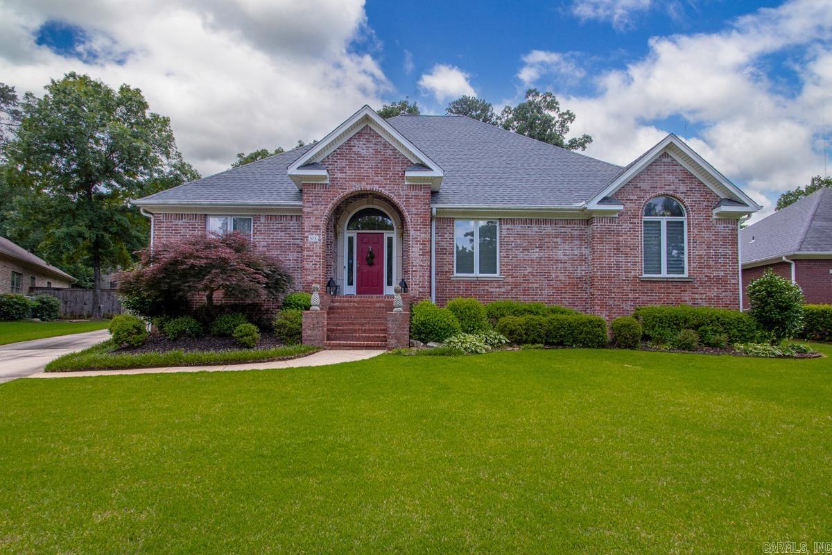Exceptional one level home in Aberdeen with a 3 car garage and bonus room! Great curb appeal with an all brick exterior, large windows, and welcoming foyer. Spacious living area with gas fireplace. Large kitchen with abundant cabinetry, Corian countertops, and breakfast area. Huge primary suite features a separate tub and shower and walk in closet. Versatile bonus room is perfect for an office, exercise room, playroom, or second living area. Second bedroom offers vaulted ceilings, built in desk, walk-in closet, and access to a nearby bathroom.Major updates include a new architectural roof (2021) with transferable LeafFilter warranty. Refrigerator, washer, and dryer convey. Located in desirable Chenal Valley Aberdeen with access to neighborhood amenities including pools, parks, and tennis courts.