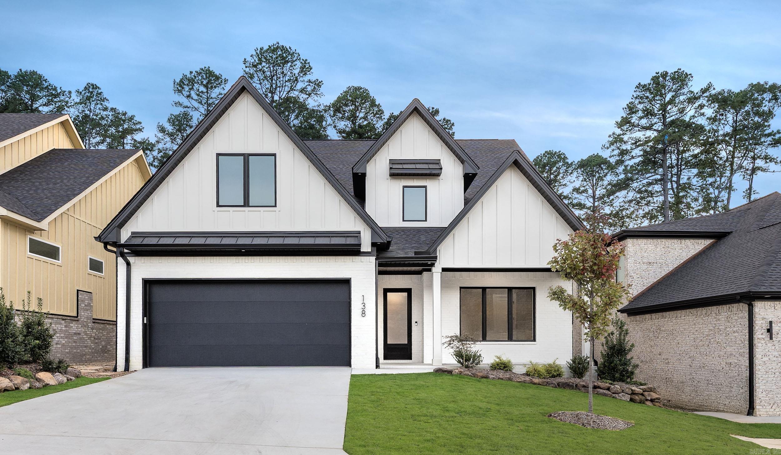 Beautiful Modern Home that features 5 bedrooms 5 baths, nice private green space, nice front porch & covered back porch with fireplace, sprinkler system & zoysia grass, Tankless hot water heater, Energy efficient Heating/Air system. Beautiful tile in all guest baths plus quartz counter tops, Primary Bath is very luxury with all the bells & whistles.Three bedrooms with private baths & a loft are located upstairs. Gorgeous light fixtures, remote fans in loft area & greatroom Pella Windows. All the details in this home. Security System & Eve lighting
