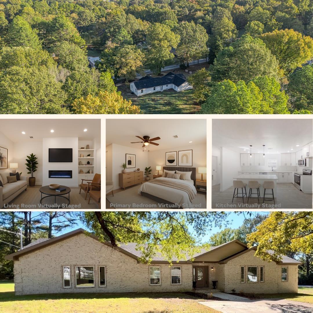 This totally remodeled move-in ready 4 Bed, 2 bath home offers the perfect blend of space, comfort, and style all situated on a corner lot, inside you'll find an open concept boasting 2 spacious living rooms, plenty of natural lighting, and a cozy fireplace. Having a split floor plan allows for privacy in the master suite with a large walk-in closet. The kitchen has plenty of cabinets for storage and quartz countertops. Off the kitchen you'll find a mud room leading outback. Additionally this property offers a New roof, HVAC, water heater, plumbing, electrical, flooring, appliances, and paint throughout. Some pictures are virtually staged to show potential of property. Call to set a showing today!!