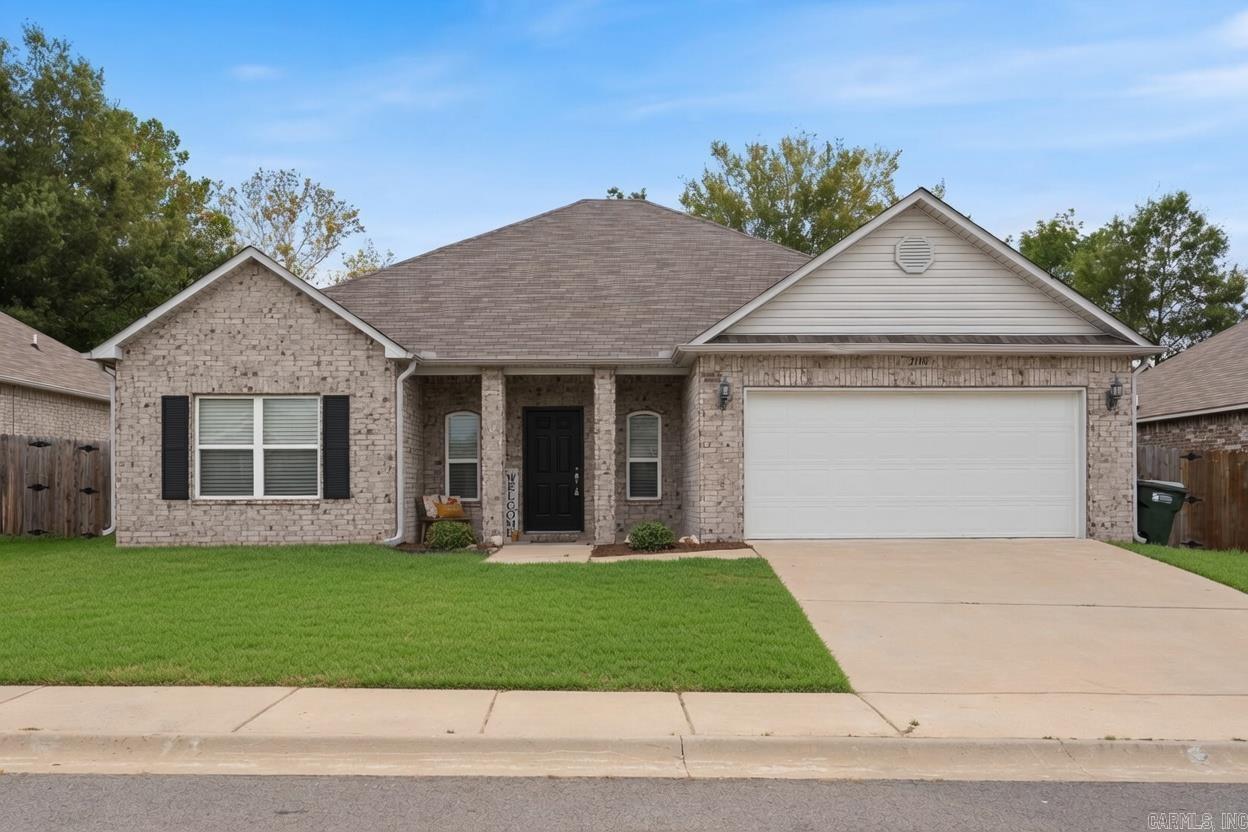 This home is just 5 minutes to I40 at Exit 125 in Conway. You'll find new vinyl floors in the living room making the common areas much easier to keep clean. This home is quite deceiving in size from the outside, but it offers 1,644 sqft with 4 bedrooms and 2 baths.  All room have been freshly painted with one neutral color and the home is sparkling clean for your move-in day. The home also has an open concept with 9' ceilings, a bar-top counter, and a kitchen-dining combo. This home is the perfect place for hosting friends and families. A split floor plan gives way to a spacious primary suite with a large bathroom and walk in closet. An east facing backyard borders a nice row of trees, so you'll have the perfect place to hang out on these warm summer evenings. Less than 5 minutes to all the shopping and all the restaurants you could want. Some photos have been virtually staged giving you inspiration as how to make the home yours.  Schedule a showing with your realtor and envision in person your own decorating ideas here at 2100 Mary Alice.