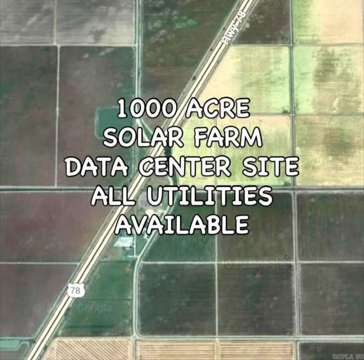In Osceola 1000 \- prime location for Solar Farm and Data Center. Premium location on I-55 one mile North of I-55 and Keiser with all utilities services available.  Utilities on site include 500 Kv powered transmission lines, 10 wells for water source, 10 inch gas line across property, internet infrastructure, which is made up of various types of data cables, including fiber-optic, coaxial, and DSL.  The property is considered shovel ready. All current solar tax credits are available through the end of 2025  Proximity to Steel Mills and all other manufacturing infrastructure as well as Elon Musk’s multi billion dollar data center in Memphis Colossus and Google’s 10 billion dollar data center project in West Memphis called Project Pyramid said to be the largest investment ever made in Arkansas  Parcels include: 101-032181-000 157-03282-000 102-03241-000