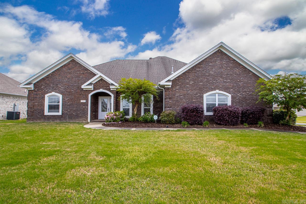 Beautiful one owner home in one of the most sought after neighborhoods of Cabot. Just minutes away from I-57. This custom built home consists of 2,529 sq ft that is perfectly laid out. It has 3 bedrooms + office + bonus room upstairs. As you walk through the front door you will notice the tall ceilings and extensive crown molding and window treatments. Office right off the foyer to the right. Two bedrooms with a jack & jill bathroom connecting them on the left of the house. Large living room with gas fireplace that opens up into the dining area and kitchen. Plenty of cabinet in the kitchen for all your storage needs. Granite countertops and stainless steel appliances. Spacious primary bedroom with dual closets. One of them is a safe room with concrete walls and ceiling. En-suite consists of dual vanities, jacuzzi tub and walk in shower. Out back you will be greeted by a large covered patio with views of the lake. 3 car garage with extra parking pad! Schedule your showing today! *See agent remarks