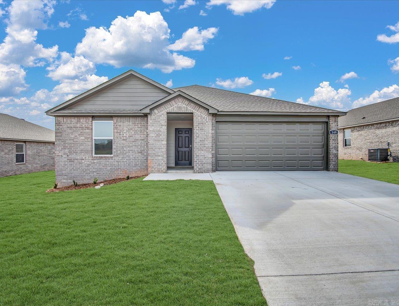 Amazing Aubrey Plan in The Villas at Hope Valley! Beautiful, new home in Hensley, Arkansas. These new construction homes feature open floorplans for comfortable living! You’ll find LED Lighting throughout. There is a programmable thermostat. All homes will have LVP flooring with carpet in the bedrooms! The kitchen features beautiful cabinets with granite kitchen countertops with 4-inch backsplash, chrome plumbing fixtures, and an undermount kitchen sink! Lovely Primary bedroom with a fabulous ensuite with walk-in shower, granite counters, and a walk-in closet! Brick exterior with Hardie® fascia per plan and architectural shingles. Special Builder warranty. Photos may be stock photos and may vary as built. HOA fees are $360 and will be used for management. Taxes and parcel TBD.