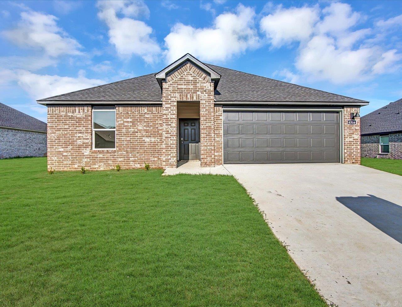 The Justin Floorplan is one of our single-story floorplans featured in Kensington Place community in Bryant, Arkansas. This spacious floor plan includes 4-bedroom, 2-bathroom, and a 2-car garage with an open concept living area, where your kitchen, living, and dining areas blend seamlessly into a space perfect for everyday living and entertaining. These homes feature LVP flooring with carpet in the bedrooms and closets! The kitchen features 36” cabinets, quartz countertops, and stainless-steel appliances. The primary bedroom has an en-suite bathroom that features a walk-in closet, and a walk-in shower. Special builder 10-year warranty. Taxes estimated. $420 annual special improvement fee. $75 Transfer fee. Representative photos only and vary as built!