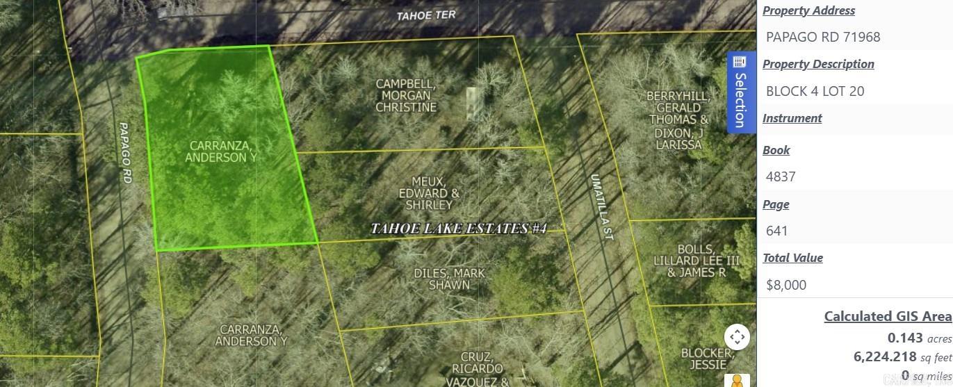 Tahoe Lake Estates #4 - Land