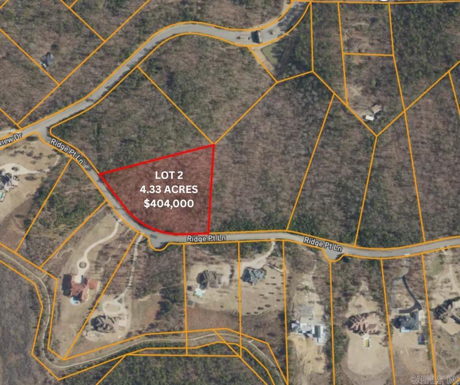 Custom built homes surround the area. Common area soccer field, tennis courts, basketball courts and walking trails. Gorgeous, gated entry. Only 6.5 miles north of West Little Rock off Highway 300. Vista views surround the neighborhood.