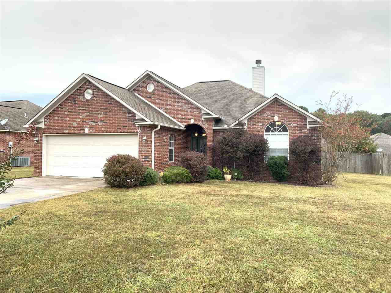 Beautiful brick three bedroom 2 bath home with wood burning fire place, eat in kitchen, large master bathroom in the spacious master bath.