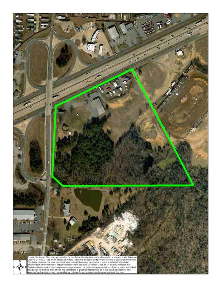 Great investment land or ready for retail!  28 acres on I-30!! Plus this land already has some buildings on it that could bring in future income including a 11,200sqft building. call for more details!! survey online for reference purposes only. 2 homes on property convey at no value