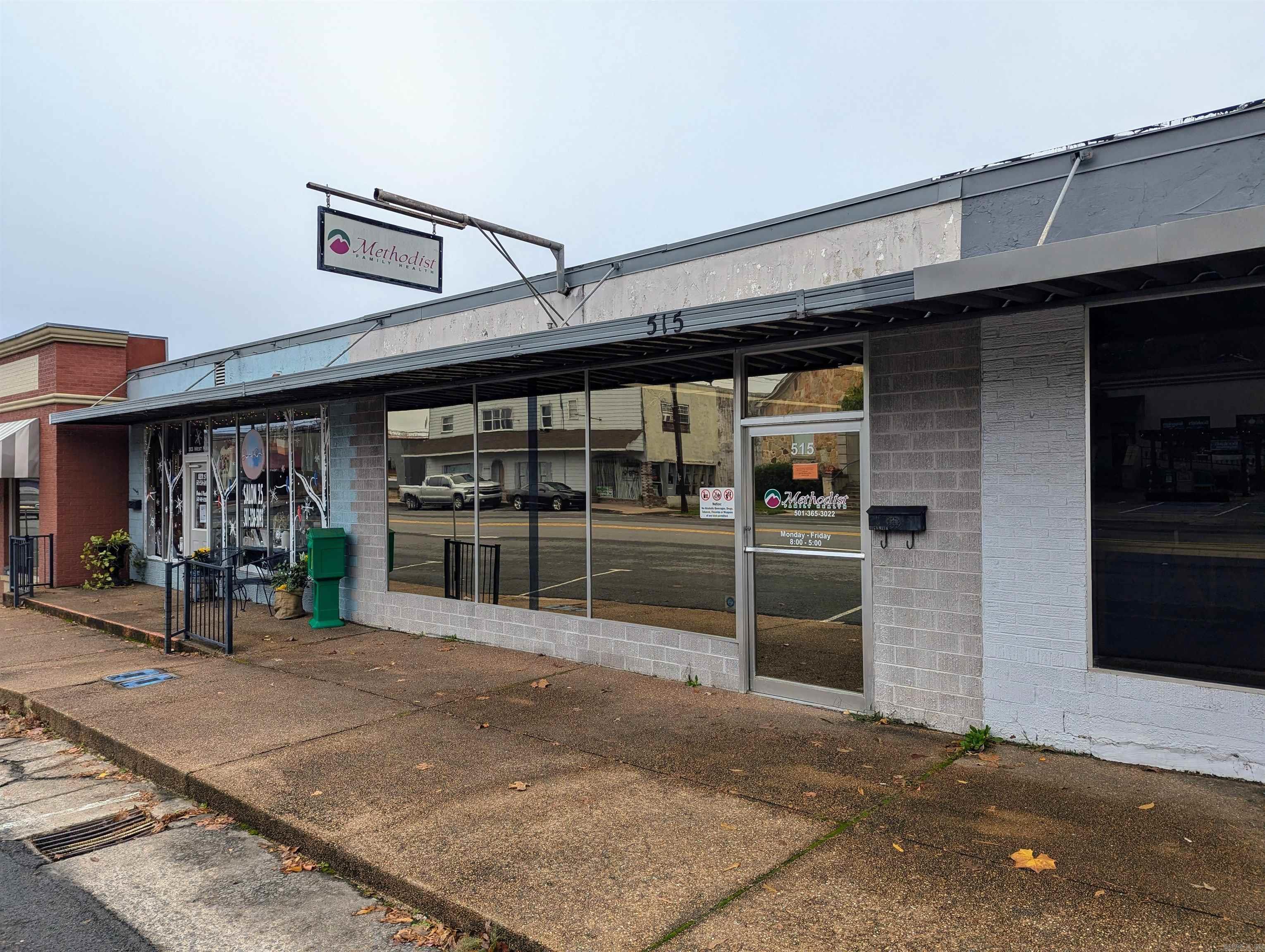 Clean and efficient office building on Main Street. This 1500 SF building features  four offices, a bright waiting room, a reception desk with privacy window, two bathrooms and a storage area. High traffic count and close to everything. Very good value!