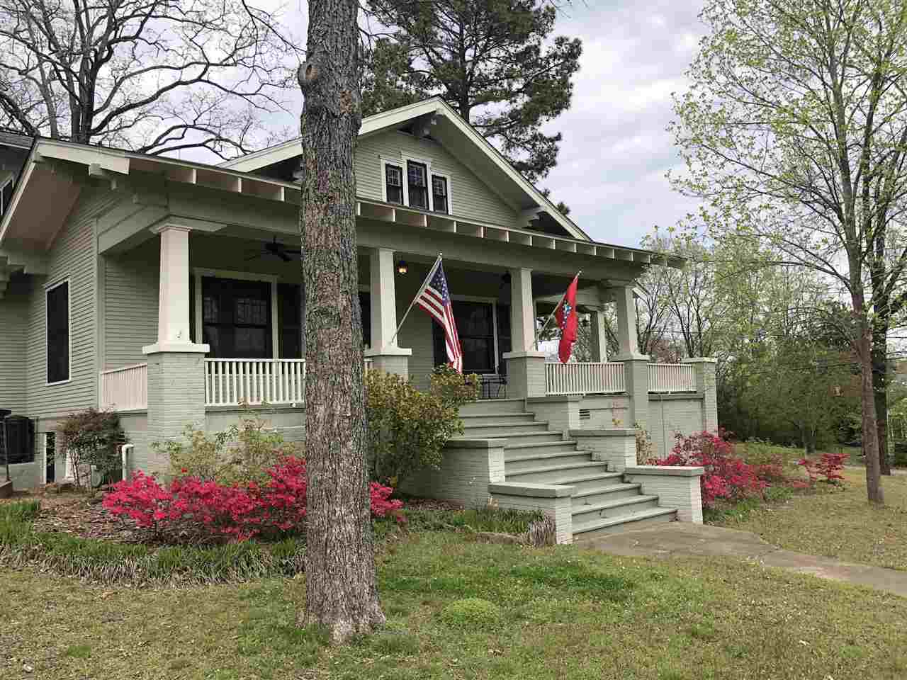 Charming home with all the character & history you will love.  The home is in excellent condition and well maintained.  Enjoy your sweet tea on the fabulous front porch.  Coffered ceilings formal dining room, breakfast room, hobby/laundry room, game room, master suite with sitting room, gas log fireplace, & large kitchen with granite countertops and original wood floors. Plenty of storage throughout the entire home and recently added 16x31 storage building/shop & storm cellar.  Look today!