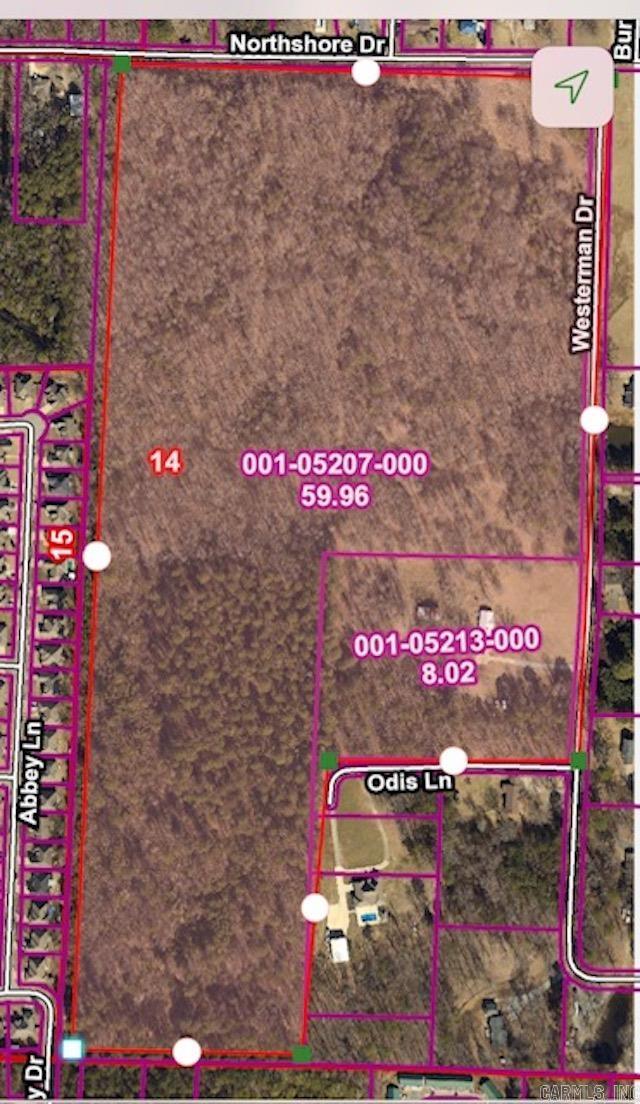 PRIME LOCATION FOR DEVELOPMENT! 68.722 acres adjacent to the city of Benton and located in Bryant School District. A preliminary plat has already been approved by the city of Benton. Close proximity to schools, shopping, and the interstate.  There is a 2,050 sq ft home on property (3 bed/2 bath) which conveys at no value. Home was built in 1980, in good shape and has a metal roof, 3-car garage, central heat/air, and a storage barn.
