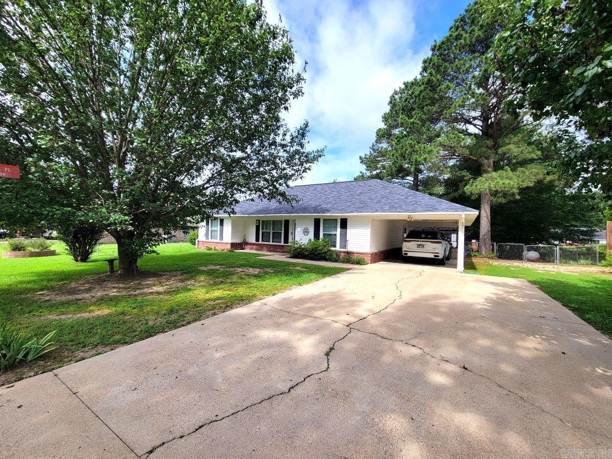 Beautiful home in a nice quite neighborhood with 3 bedroom and 2 baths. Many updates have been made from 2024-2026 which includes new roof, Generac generator, walk-in shower, AC unit, and new flooring in the living room. Home is like new with a split floor plan and carport with fenced backyard plus a storage building.  Excellent Location! Look before it's gone!!