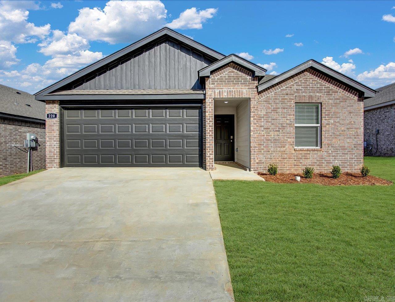 Beautiful Biscoe plan in Crescent Grove, located in North Little Rock, AR! These homes create a welcoming environment with an open floorplan, perfect for entertaining! Each single-story home features LVP throughout the common areas with carpet in bedrooms and closets. In the kitchen and bathrooms, you’ll find beautiful quartz countertops. Each home will feature 4-sides brick with Hardie® siding per plan. These homes come with a programmable thermostat! 10-year limited Homebuyer’s Warranty! Photos may be stock photos, representative of plan only and may vary as built. Annual taxes is an estimate. Taxes are TBD. HOA dues TBD.