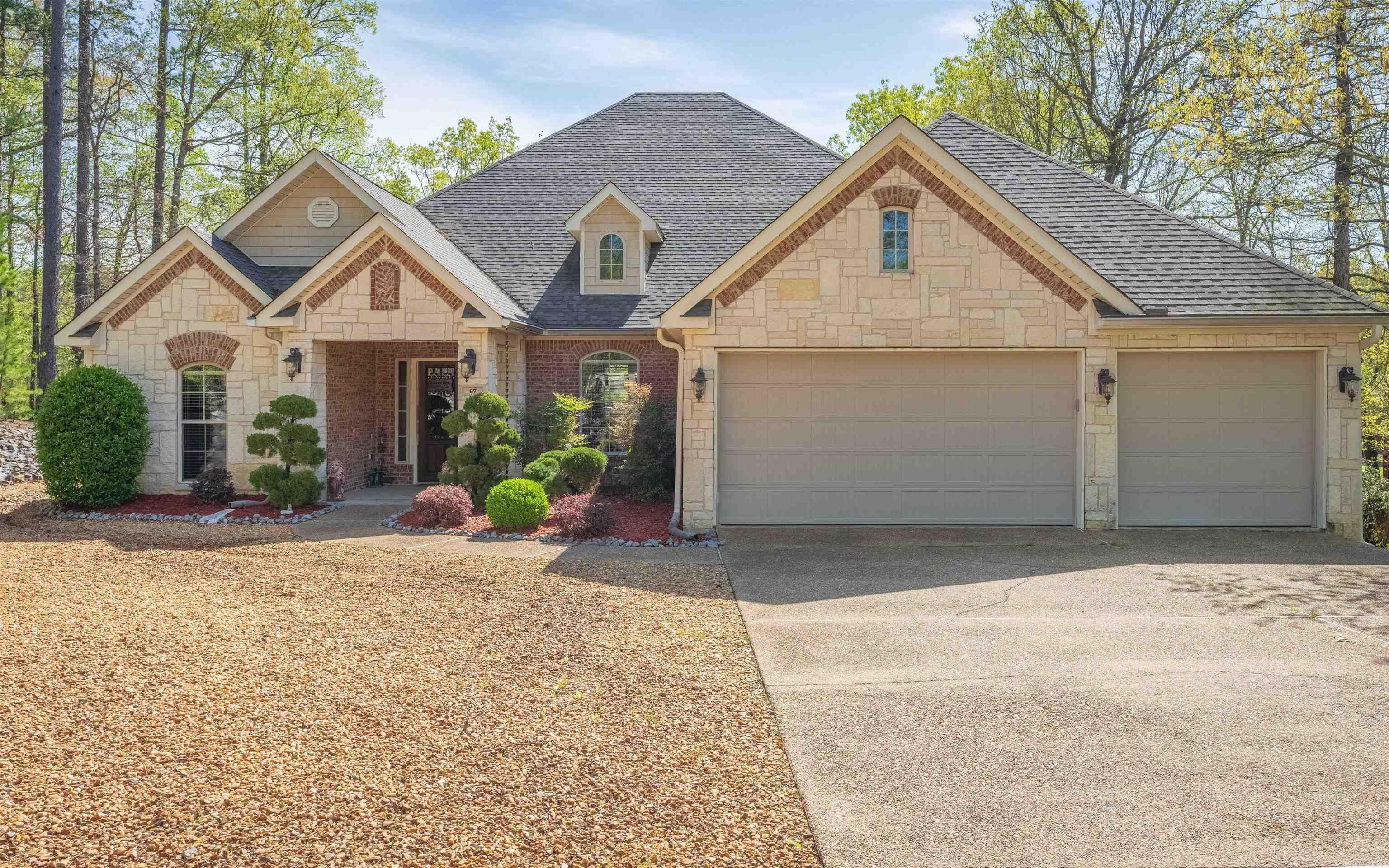 Discover luxury living in this exquisite East End residence located on the Ponce Golf Course.  Starting with great curb appeal, this all brick with charming stone accents home is built on a fully landscaped level golf lot.  Step inside and experience elegance with an inviting open floor plan; soaring volume ceilings that add a sense of grandeur; engineered hardwood floors; and gorgeous trim and crown molding throughout.  This 4 bedroom (divided plan) and 2.5 bathrooms are all on a single level!  Each room is generous in design, offering plenty of space for comfort and functionality.  You will love the amazing kitchen with an oversized breakfast bar; center island; abundance of custom cabinets; granite countertops; double ovens; and stainless steel appliances.  Other features include a separate laundry room and Juliet balcony off of the guest bedroom.  Outside you'll find an expanded deck, ideal for entertaining while enjoying pituresque golf views.  Great storage for all your belongings which includes a 3 car garage.  Come see all that this lovely home has to offer!  See Agent remarks for additional details.  Floor plan and Sellers Disclosure in Associated Documents.