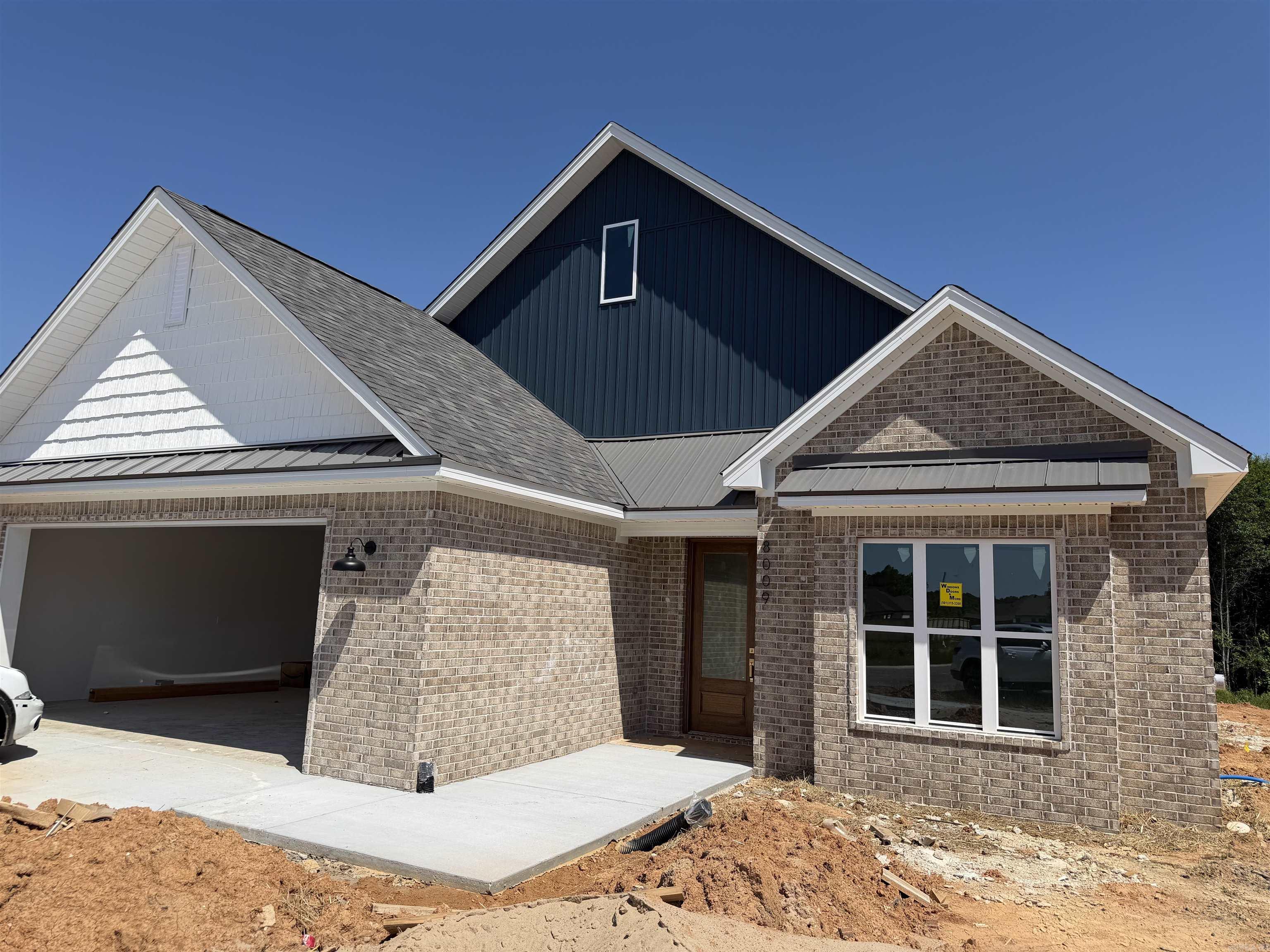 Beautiful new construction home tucked away in a quiet neighborhood in Bryant with easy access to Little Rock for commuting. This home has such a bright and inviting feel with an open layout, gorgeous trim accents, gold fixtures, custom cabinetry, beautiful countertops, and a walk-in pantry. The living room features a cozy gas fireplace and built ins, while the spacious laundry room and extra storage make everyday living easy. You’ll find 4 bedrooms, 2 full bathrooms, and a half bath for added convenience. The primary suite is separate and offers a relaxing retreat with a double vanity, soaker tub, large tiled shower, and plenty of space to unwind. Outside enjoy a nice covered patio and good size yard!