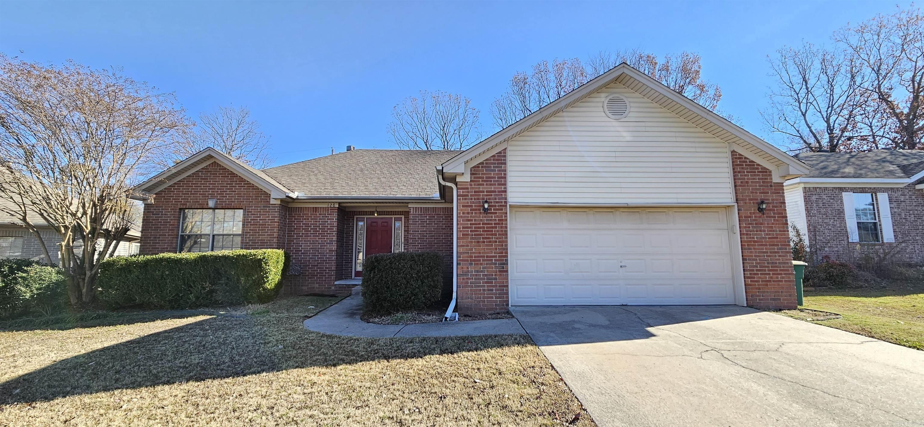 a newer NON-SMOKING 3 bedroom 2 bathroom house for rent in Sherwood. This home features a fully fenced backyard, deck, 2 car garage, and beautiful tray ceilings. This home also includes an electric range, refrigerator, dishwasher, disposal, built in microwave, granite countertops, walk in closets, gas log fireplace, jetted tub, NEW carpet throughout, tile in kitchen and baths, central heat and air, ceiling fans, washer and electric dryer connections located in separate utility room, and dining area. A small pet may be considered.