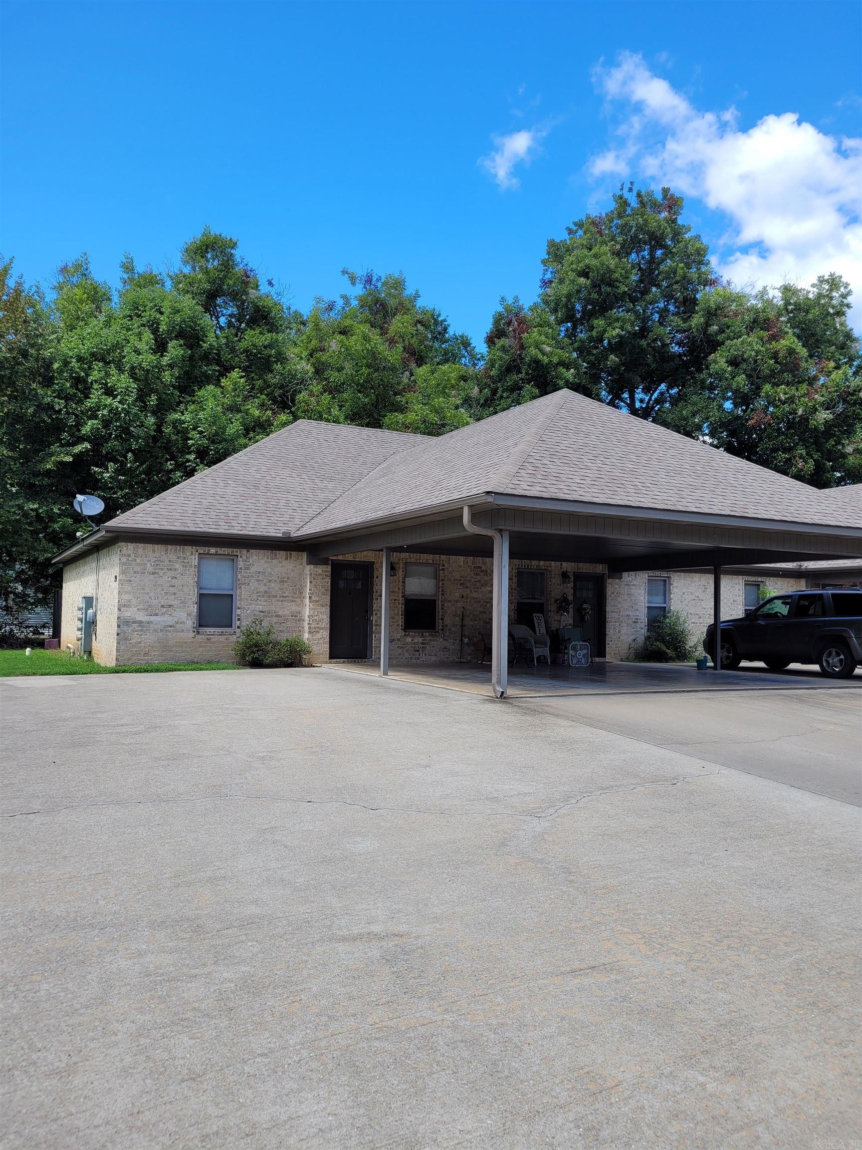 2 bedroom / 2 full bath unit available in downtown Beebe. This unit has stained concrete floors throughout, solid surface counter tops, and updated appliances. Cute front porch, good size for sitting and back patio.  Rent is $750 Deposit is $750. Application fee is $40 per adult. NO PETS. Tenant pays all utilities. Lawn maintenance is provided.
