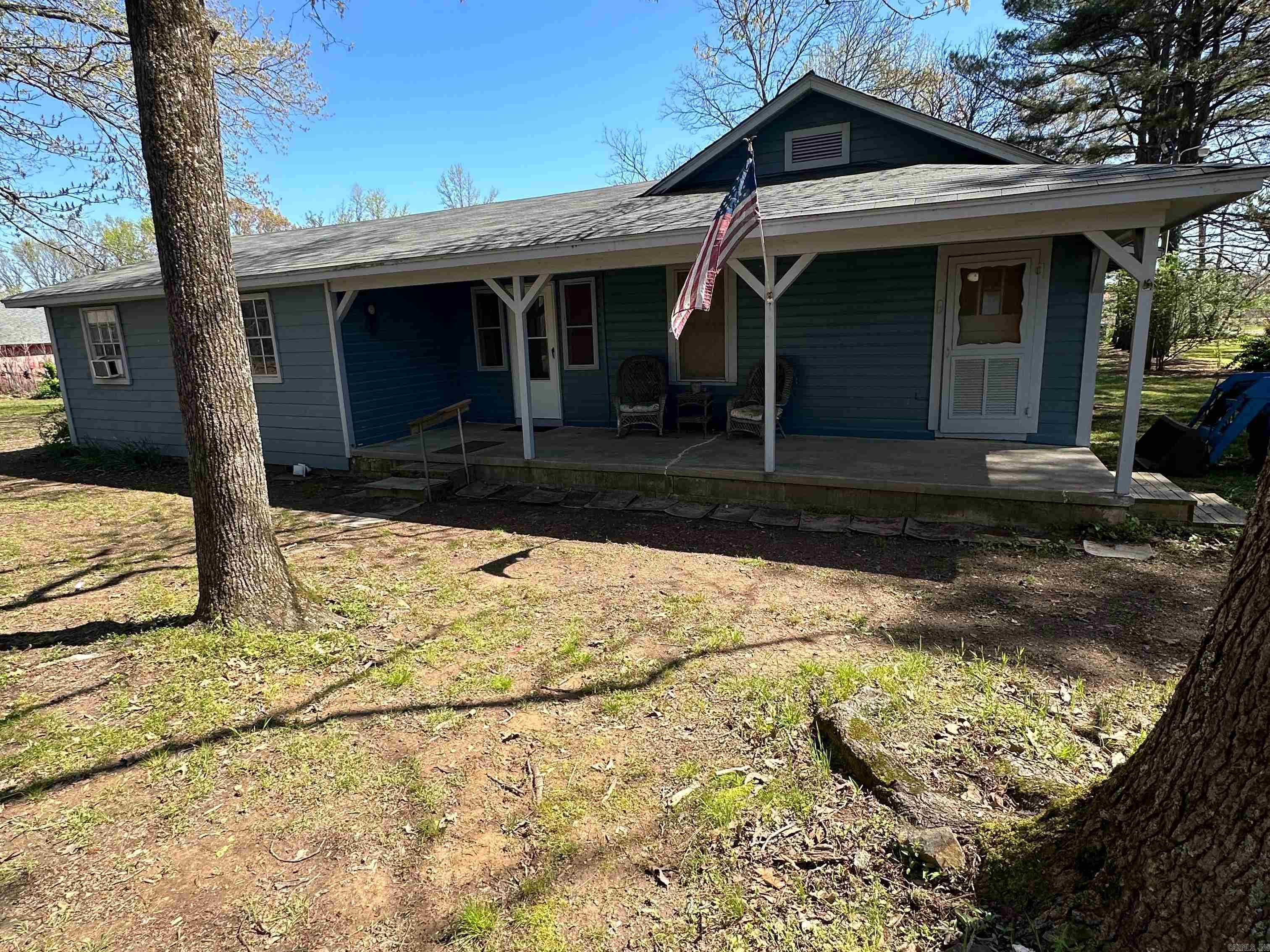 Introducing this charming yet historic feel, four bedroom, two bath home nestled on 2.15 acres at the end of a private road, awaits it's next chapter!!  While boasting ample yard space, including a barn, shed, concrete pad for animals, and even a chicken coop, this property offers endless possibilities for customization.  Enjoy the peaceful ambiance from both the front and back porches, offering ideal spots for relaxation and gatherings.  With it's rustic charm and generous outdoor space,  this home presents opportunity for those seeking a tranquil retreat.  New roof- 2024, new laminate floors, new HWH-2024, new plumbing insulation Septic new in 2022, wired for fiber optic.  Don't miss out, schedule your showing today!!