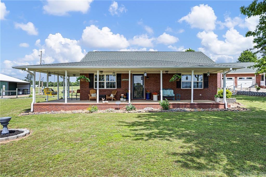 Discover exceptional mountaintop living on Crow Mountain with income-ready potential, featuring two homes, a large barn, and 17 fully cleared, fenced acres offering sweeping views and privacy just minutes from town. The main home features 1,596 sq ft with 1 bedroom, a large closet, 2 bathrooms, an office, updated interiors, warm modern finishes, and a heated-floor main bath. The second home offers 2,144 sq ft, including a 1 bed/1 bath apartment—perfect for rental income or guest use—along with a heated and cooled shop, 4-car garage, and a beautiful 924 sq ft flagstone covered patio ideal for outdoor living. A 4,608 sq ft barn provides extensive space for equipment, storage, livestock, or hobbies. With open views, quiet surroundings, and land ready for homesteading, recreation, or multi-generational living, this property seamlessly blends mountaintop serenity with everyday convenience while offering excellent income-producing opportunities.