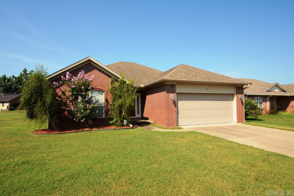 New Roof in Nov 2016. Well maintained home on a huge corner located in the heart of Cabot. You will love the layout of this 3 bedroom split plan. Big living room area with gas log fireplace. Spacious kitchen with a pantry closet and the fridge stays! Very private fenced back yard area with a 12X8 storage building and aluminum patio cover plus a covered back porch. Storm doors have been added on both front and back doors. Very low utility costs. Work bench and shelve in garage stays. Move in ready.
