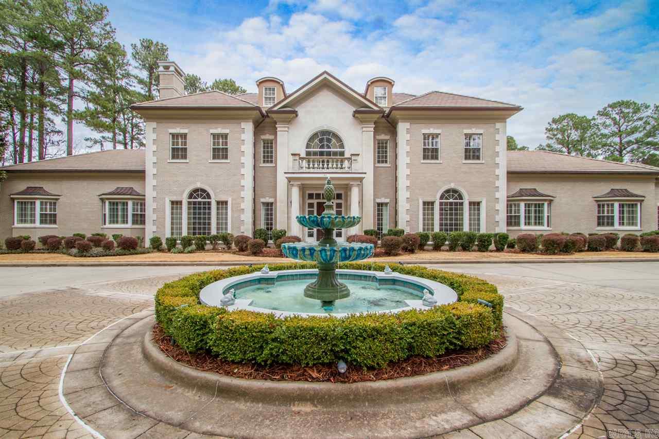 Spectacular West Little Rock Estate- premier gated neighborhood! Gorgeous street appeal and impeccable quality construction. Every possible amenity, The ultimate setting for family living and fabulous entertaining. Handsome entry, Banquet dining. Stunning living room overlooking rear terrace and pool. Gourmet kitchen and inviting den with wet bar. 6 bdrms, 7 baths, Luxurious master suite main level with spa bath-workout room and dressing. Elevator, Sunroom, Gamerm, Office, Guest quarters. Pool house & more!