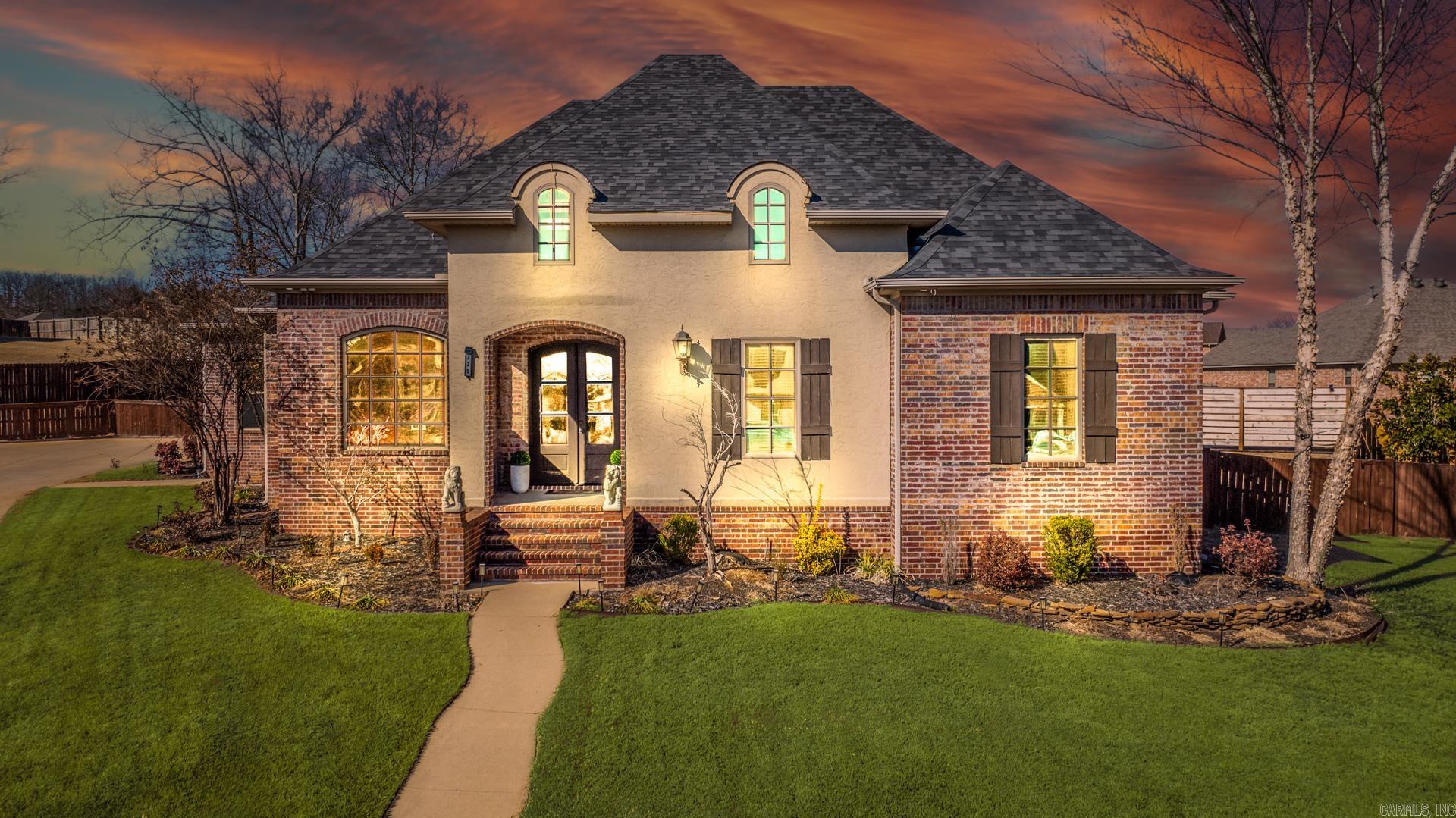 Beautiful 4 bedroom, 3.5 bath home with office & heated saltwater pool in a desirable West Conway neighborhood! This custom built home features a spacious open floor plan perfect for entertaining. The grand foyer opens into a lg living room with tall ceilings & gas fireplace. The dream chef’s kitchen includes a huge island, stainless appliances, gas cooktop, custom cabinetry, lg pantry, & dining & breakfast or sitting area. The luxurious primary suite features double sinks, jacuzzi tub, walk-in tiled shower, & walk-in closet. Relax under the covered patio overlooking the sparkling pool & professionally landscaped, front yard sprinkler system, fenced back yard. High-end finishes & upgrades/updates including granite countertops, NEW interior paint in living room & kitchen & full bedroom/bathroom upstairs, NEW remodeled bathroom & custom closet & cabinets in bedroom upstairs, NEW remodeled fireplace, NEW light fixtures, NEW roof (2.5 yr), NEW pool lights & filters, NEW extended concrete patio & 10 NEW trees by the pool. Conway Corp utilities! Schedule a tour today. Agents see remarks.