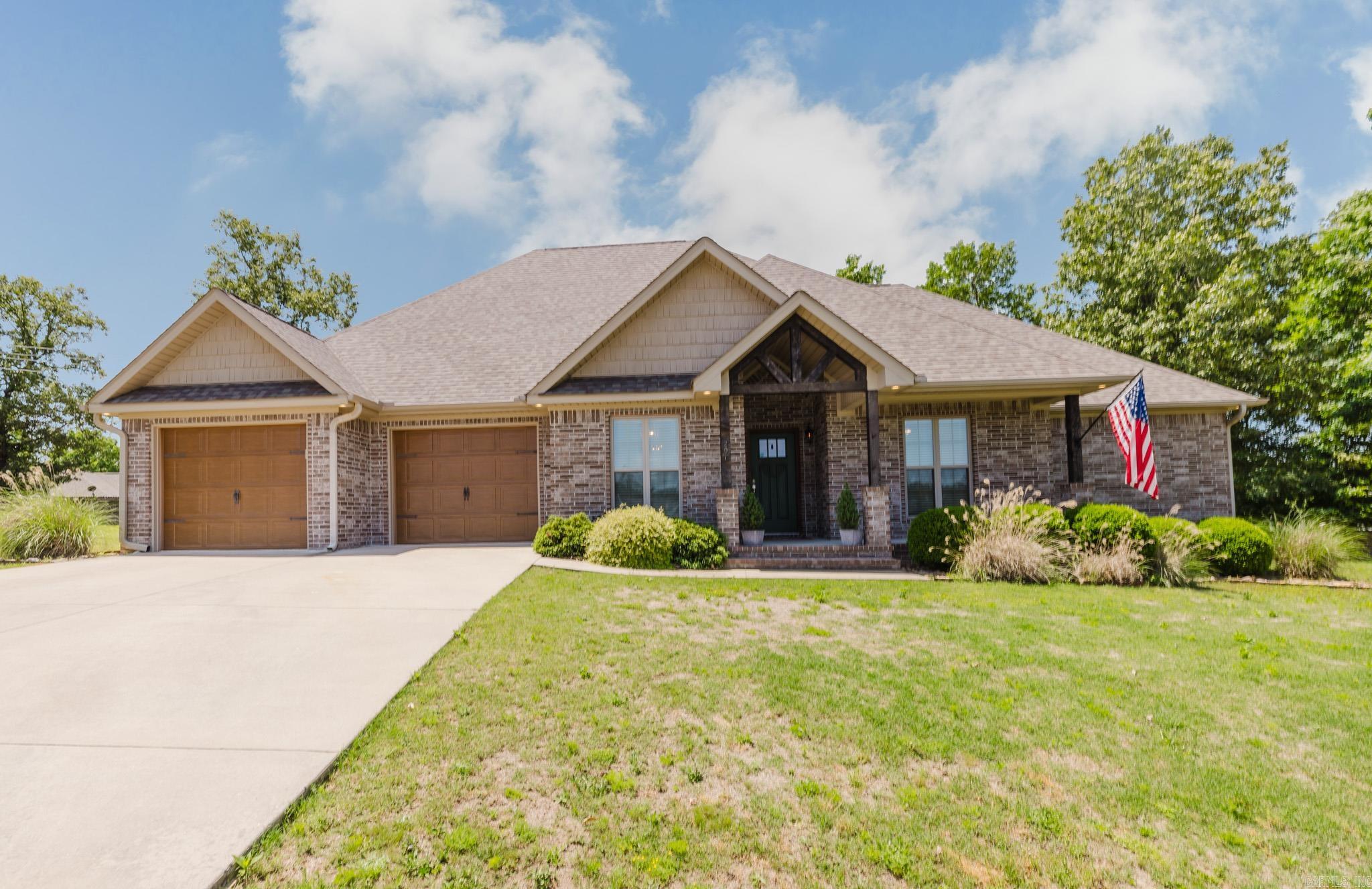 Hello Abby Ln-this stunning 4+B/2 sits on .50 of an acre & has so much to offer! The full interior of the home has been freshly painted by Northwest AR Painting company. Inside you'll find an inviting entryway that welcomes you into the open concept kitchen & living room with elegant tray ceilings, large windows for natural lighting & a built-in entertainment center. The kitchen includes granite countertops and tile backsplash, a walk-in pantry, and a breakfast bar. Flow from the kitchen into a separate dining space that can easily be converted into an in-home office. The master suite offers comfort and luxury with a full ensuite that includes double sinks, soaker tub, walk-in shower, and a large walk-in closet. The three guest bedrooms also all include spacious walk-in closets. The walk-in laundry room offers storage, counter space, and a sink that also has an entry door to the double car garage. Garage recently had beautiful epoxy added to floor. Relax in the spacious backyard gazebo equipped with a TV for your evening entertainment. The roof was replaced in 2023 & the home is wired for a generator. This amazing home is at the end of the cul-de-sac. Agents see showing remarks