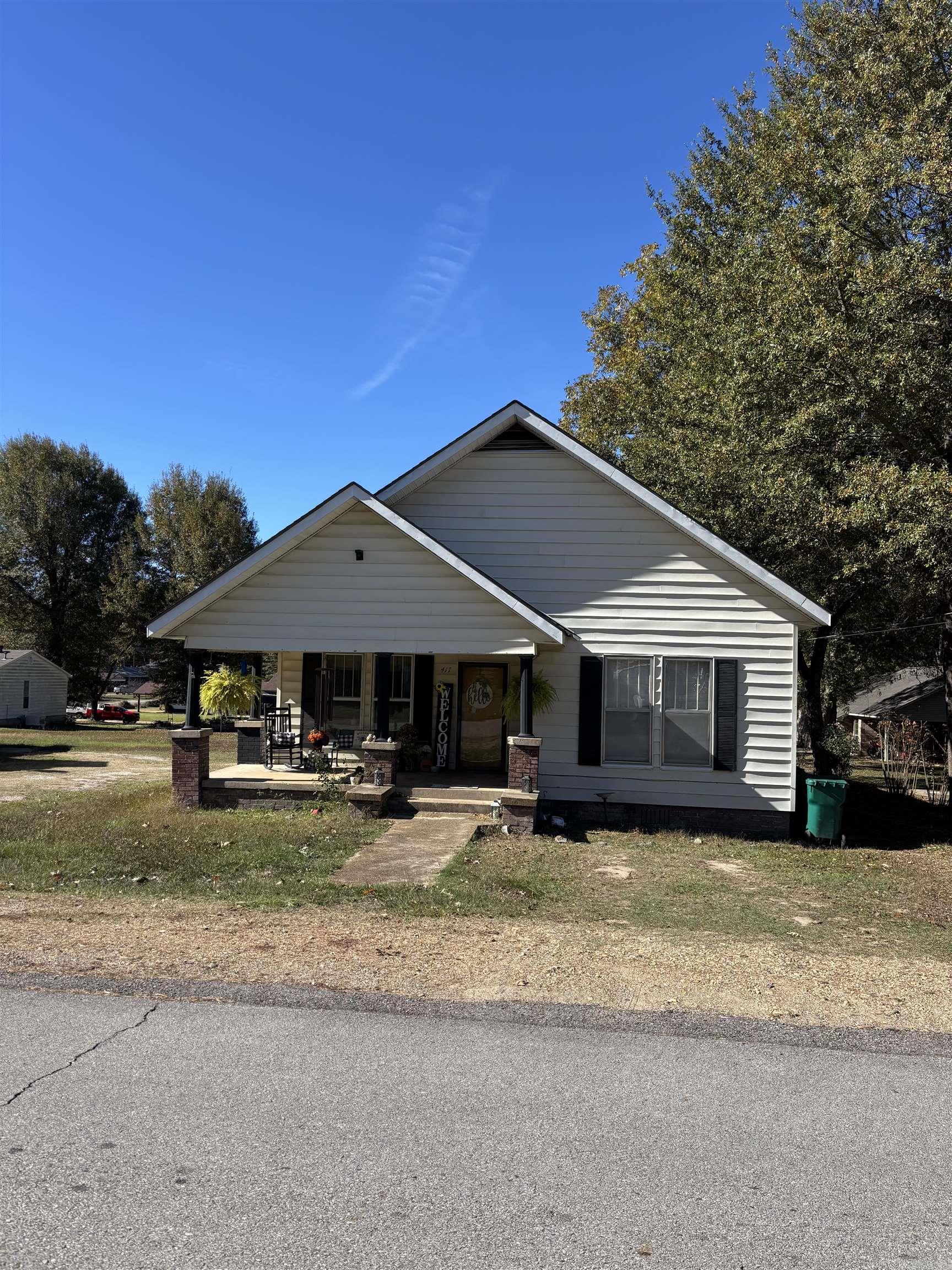 Located in the heart of Nashville, this home close to the Nashville City Park and Nashville Schools.  Offers over 1,450 sq ft of living space, 3 bedrooms and 2 full baths.  Living room, kitchen with stove, dishwasher and refrigerator to convey.  Newer roof in 2024, CH/CA, city water and city sewer.  Large porch and 16x24 utility building.  Contact our office for more details or to schedule a viewing.